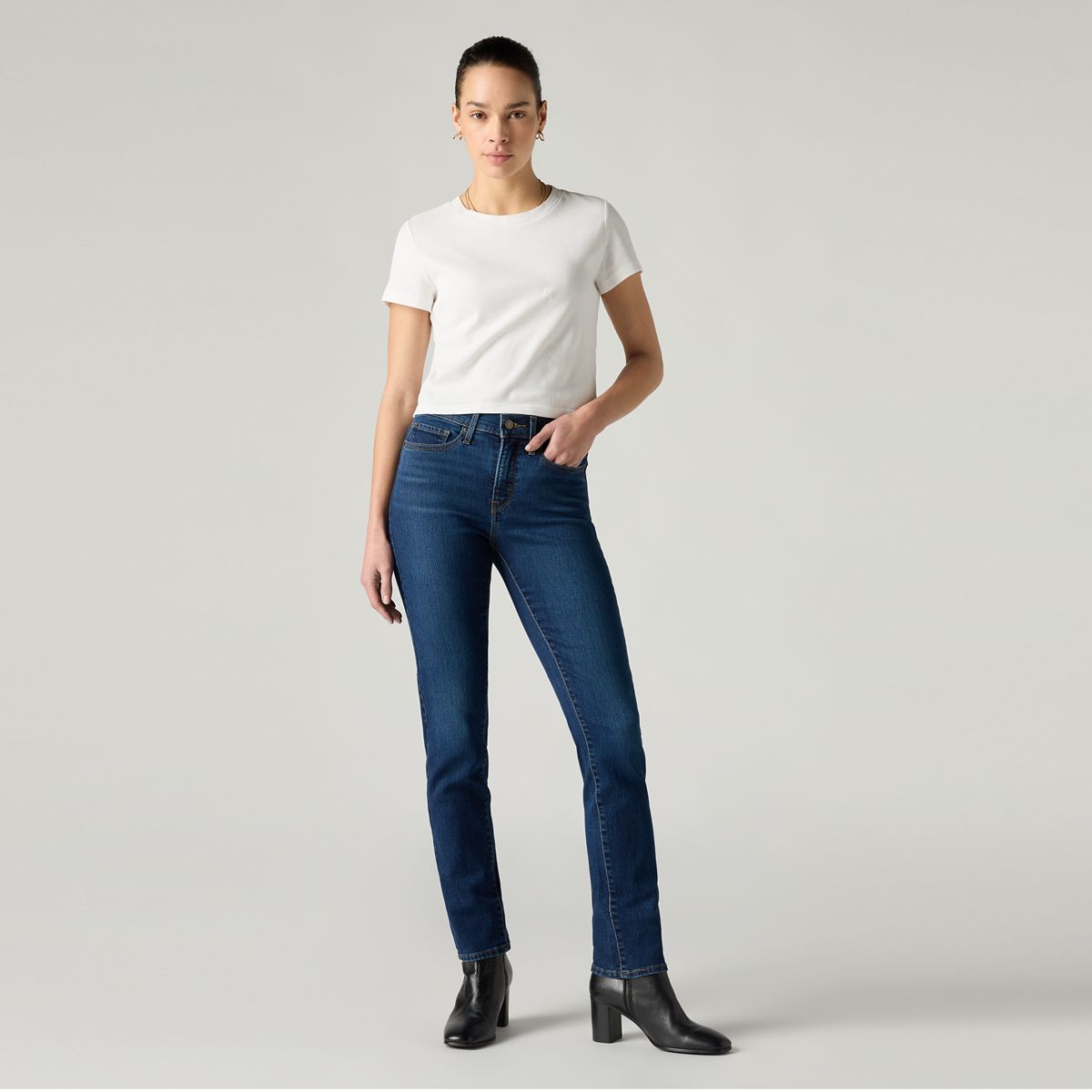 312 Shaping Slim Jeans — Double Doozy - Dark Wash