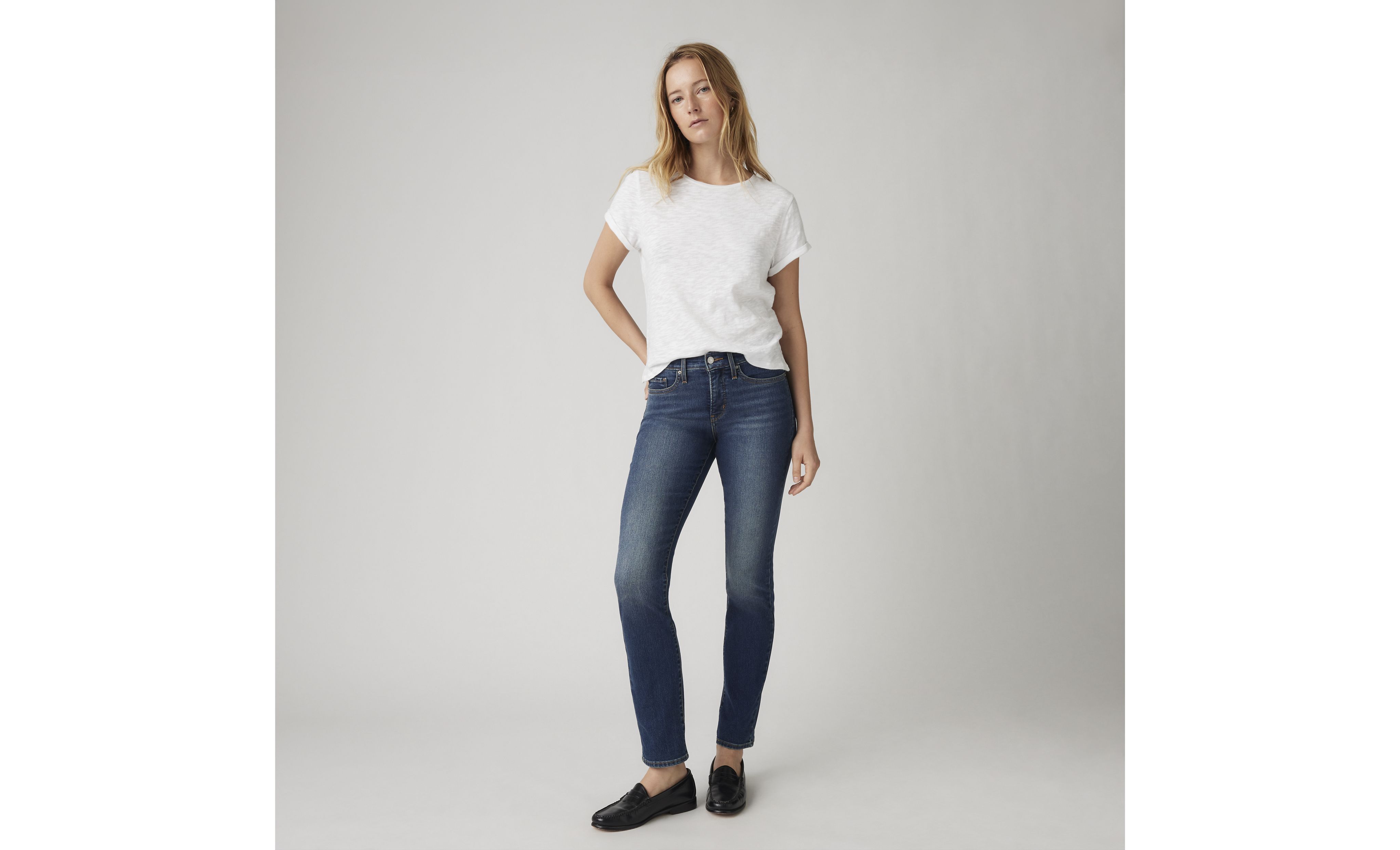 Jean 314 droit moulant pour femme 1