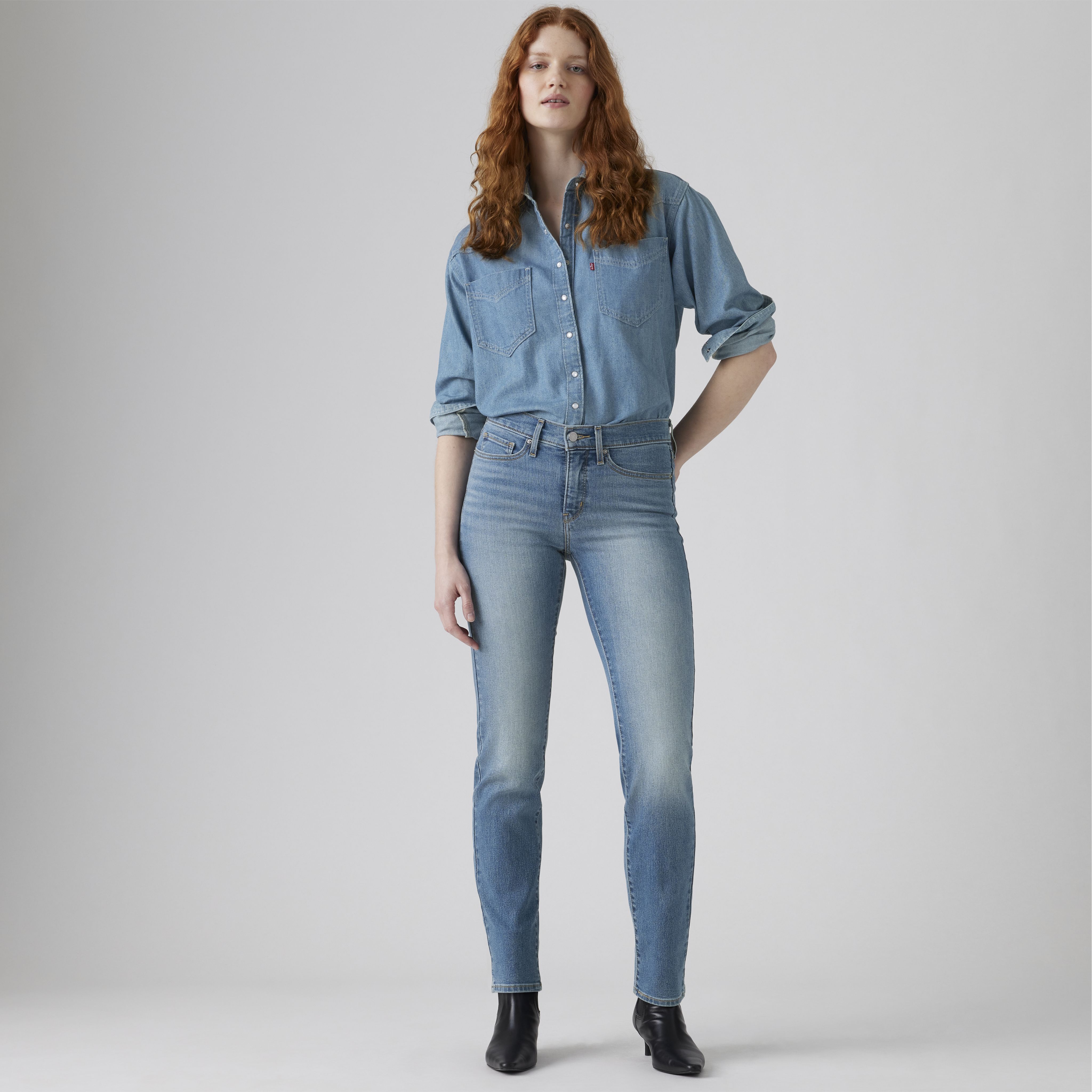 Jean 314 droit moulant pour femme 1