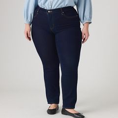 314 Shaping Straight Fit Women's Jeans (Plus Size) — Darkest Sky - Dark Wash 2