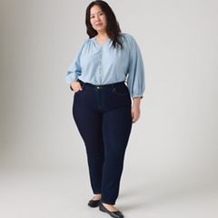 314 Shaping Straight Fit Women's Jeans (Plus Size) — Darkest Sky - Dark Wash 1