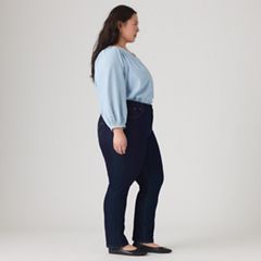 314 Shaping Straight Fit Women's Jeans (Plus Size) — Darkest Sky - Dark Wash 4