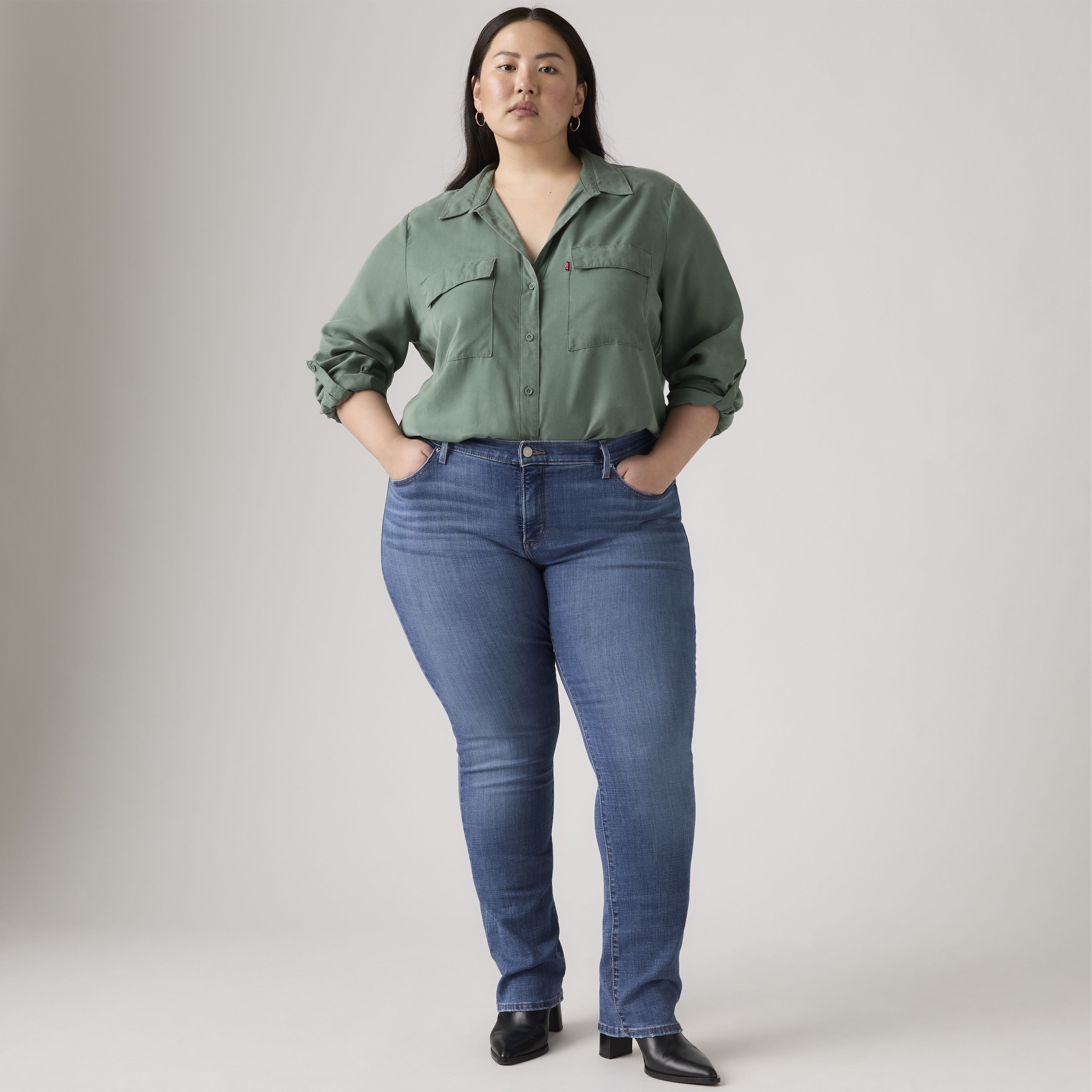 314 Shaping Straight Fit Women's Jeans (Plus Size) 1