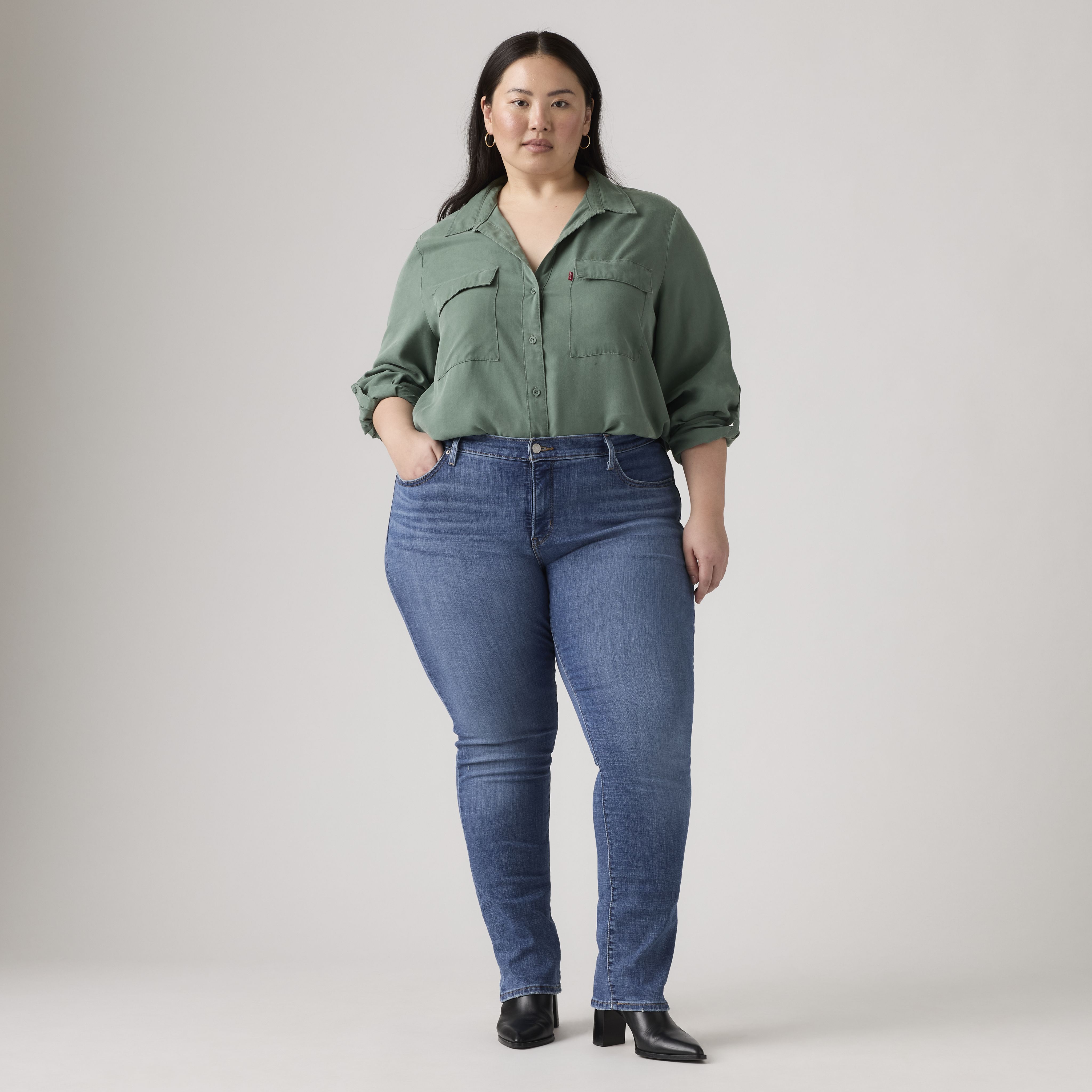 314 Shaping Straight Fit Women's Jeans (Plus Size) 2