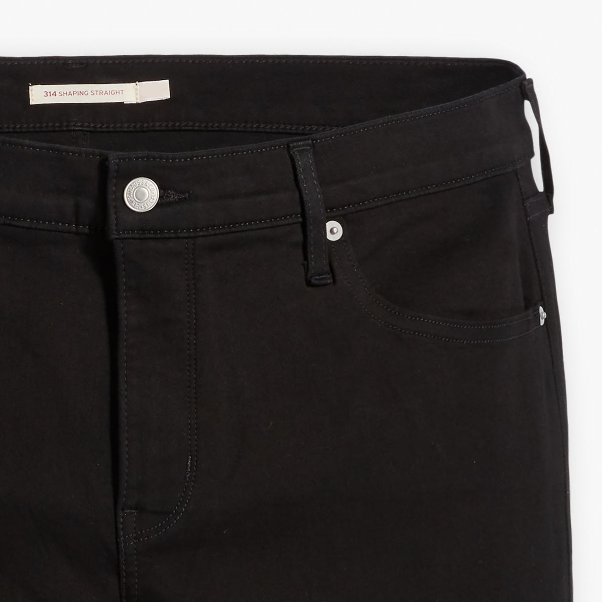 314 Shaping Straight Women's Jeans (Plus Size) — Soft Black