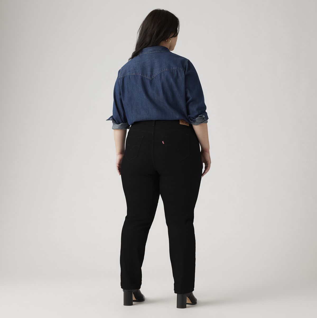 314 Shaping Straight Women's Jeans (Plus Size) — Soft Black