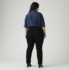 314 Shaping Straight Women's Jeans (Plus Size) — Soft Black 3