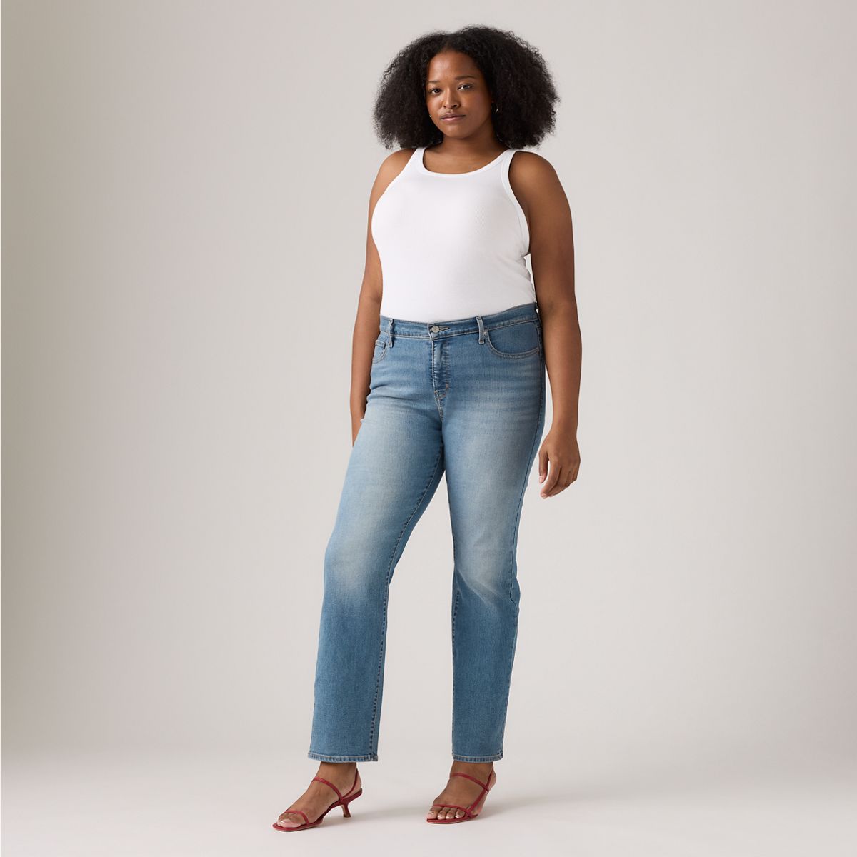 314 Shaping Straight Fit Women's Jeans (Plus Size) — Eternal Indigo Mid Plus - Medium Wash