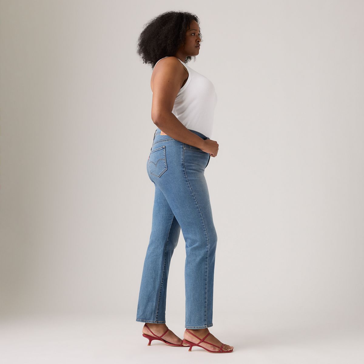 314 Shaping Straight Fit Women's Jeans (Plus Size) — Eternal Indigo Mid Plus - Medium Wash
