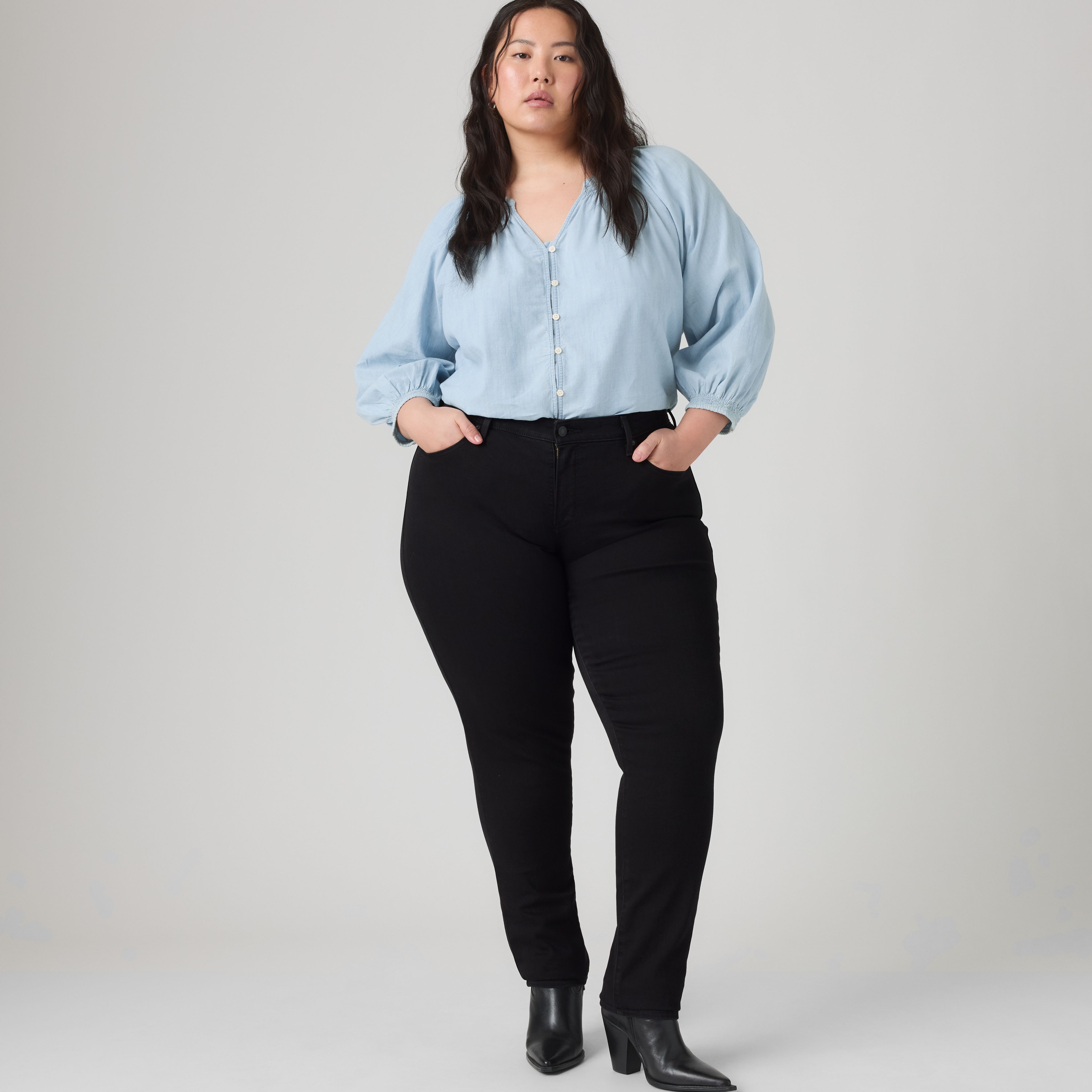311 Jean filiforme moulant (Plus) pour femme 1