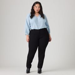 311 Shaping Skinny Women's Jeans (Plus Size) — Soft Black - Black 5