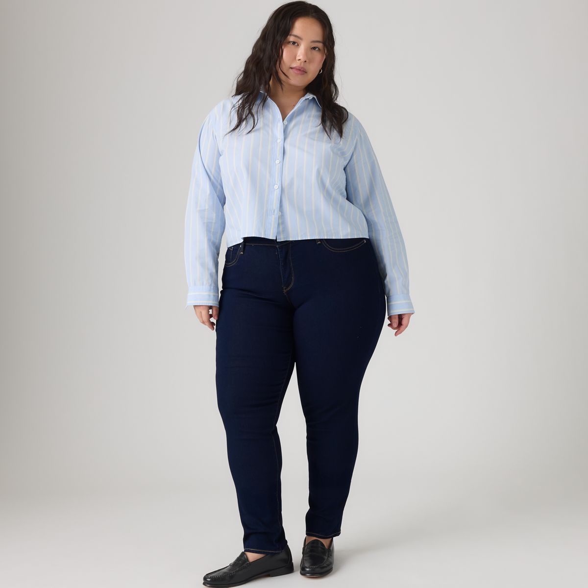 311 Shaping Skinny Women's Jeans (Plus Size) — Darkest Sky - Dark Wash