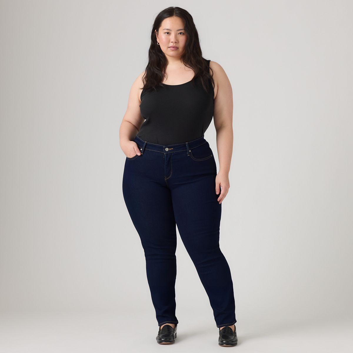 311 Shaping Skinny Women's Jeans (Plus Size) — Darkest Sky - Dark Wash