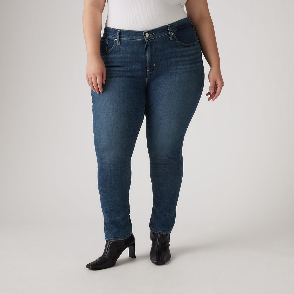 311 Shaping Skinny Women's Jeans (Plus Size) — Maui Views Splash Dark Wash
