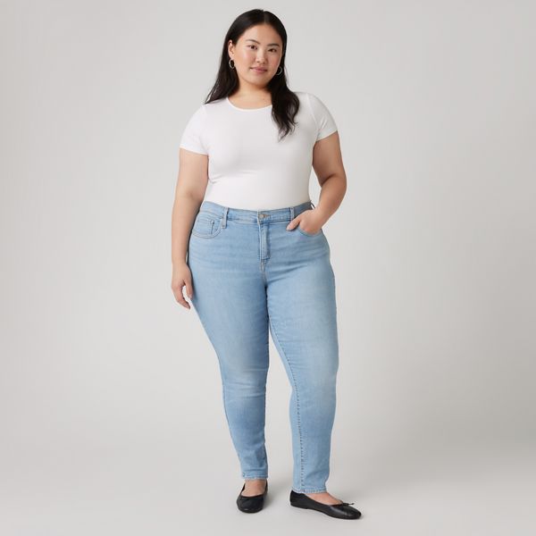 311 Shaping Skinny Women's Jeans (Plus Size) — Up And Away Plus - Light Wash