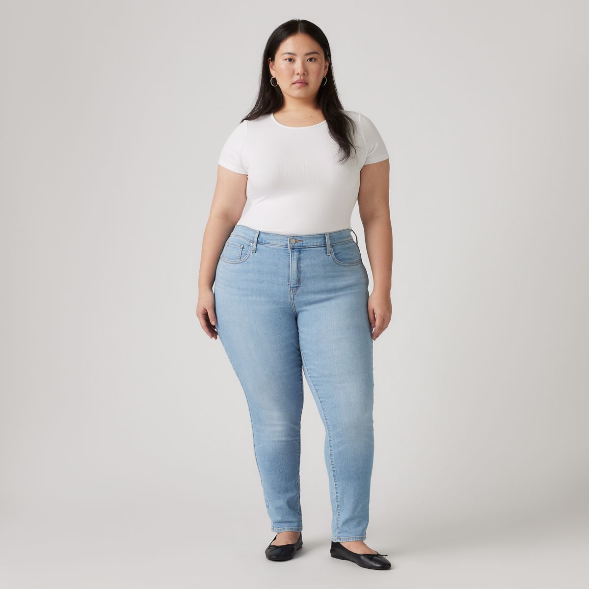 311 Shaping Skinny Women's Jeans (Plus Size) — Up And Away Plus - Light Wash