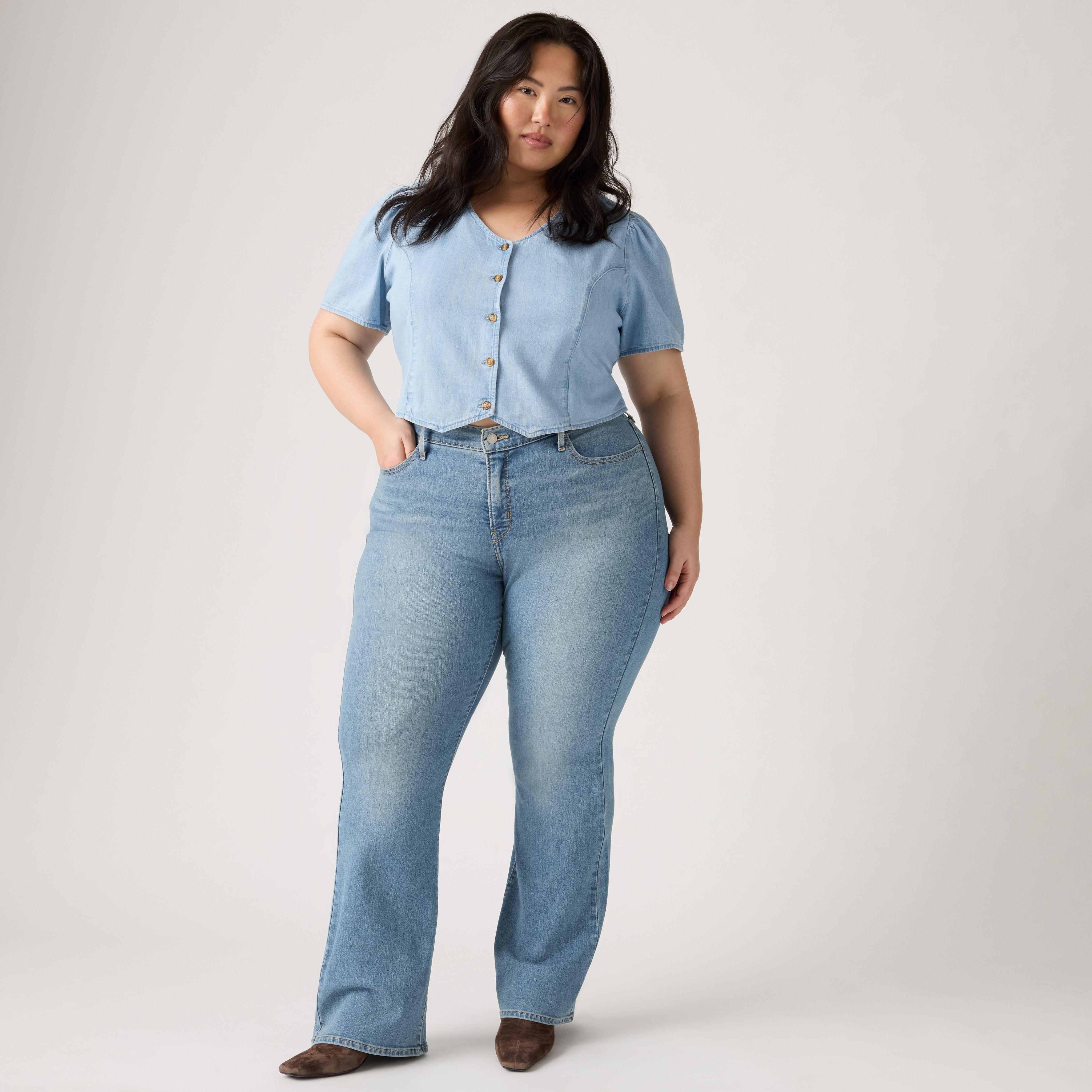 315 Shaping Bootcut Women's Jeans (Plus Size) 1