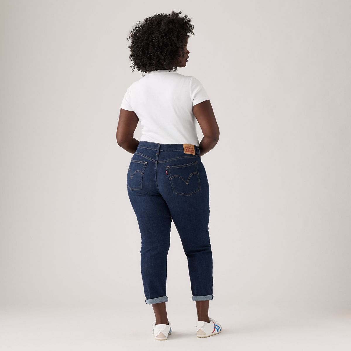 Boyfriend Mid Rise Women's Jeans — Cobalt Layer - Dark Wash