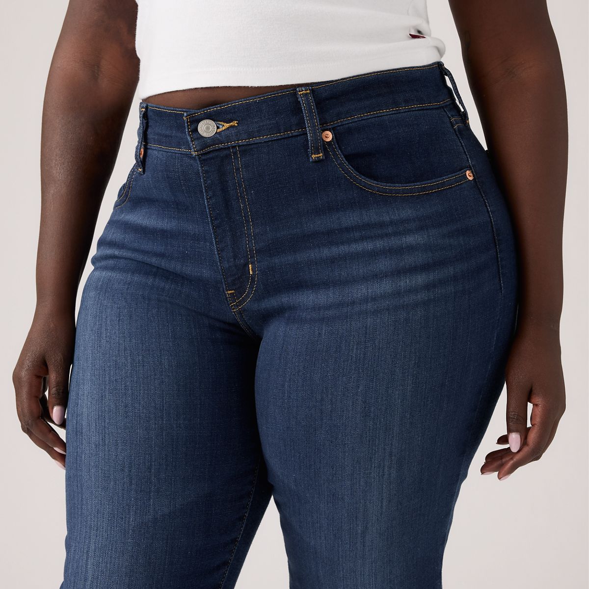 Boyfriend Mid Rise Women's Jeans — Cobalt Layer - Dark Wash