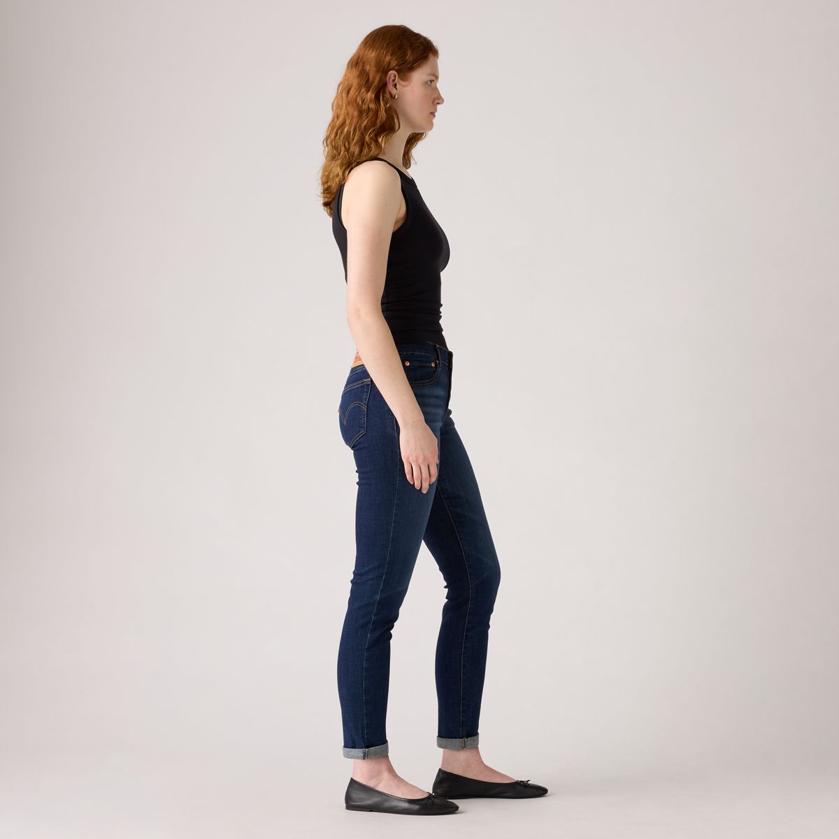 Boyfriend Mid Rise Women's Jeans — Cobalt Layer - Dark Wash