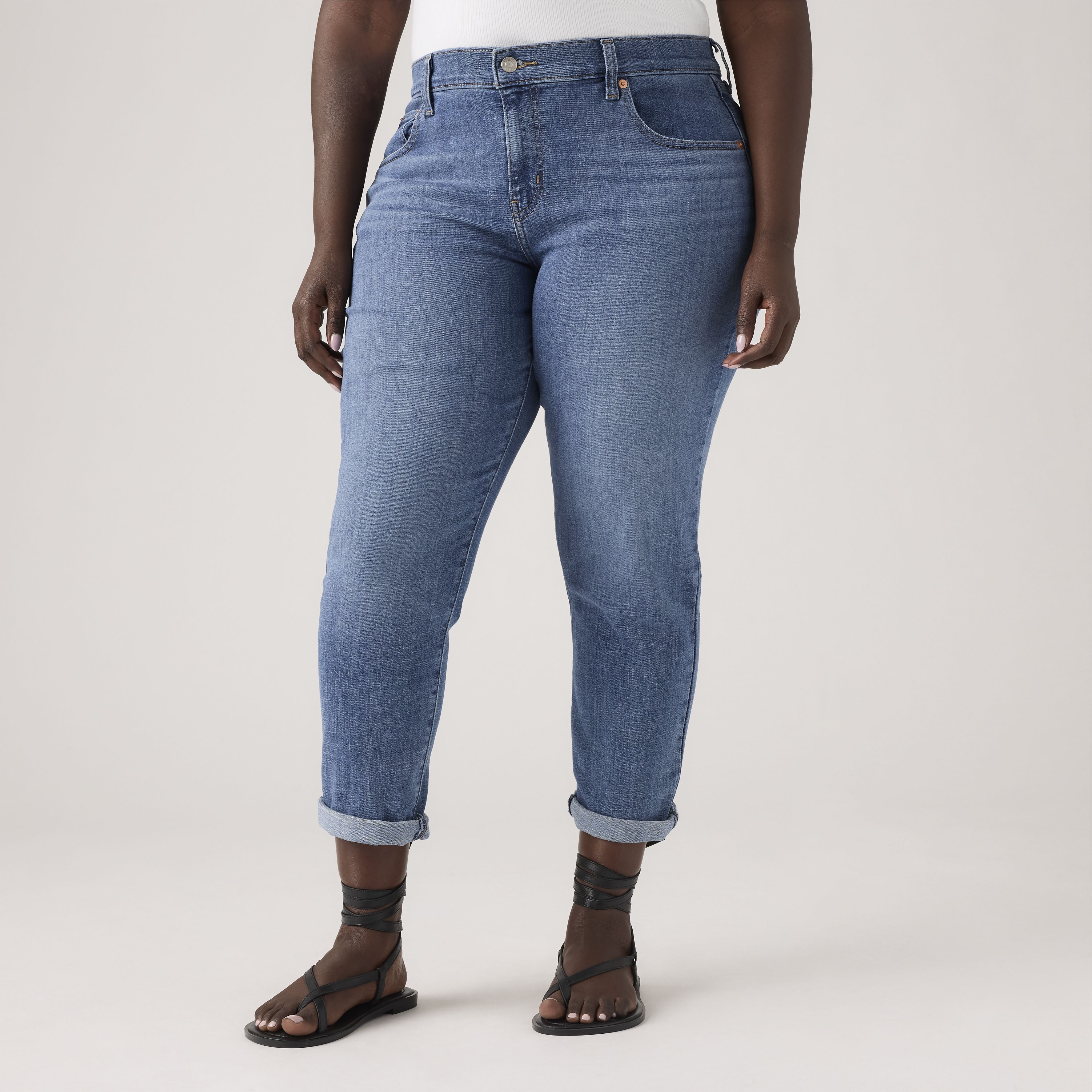 Boyfriend Mid Rise Women's Jeans 8