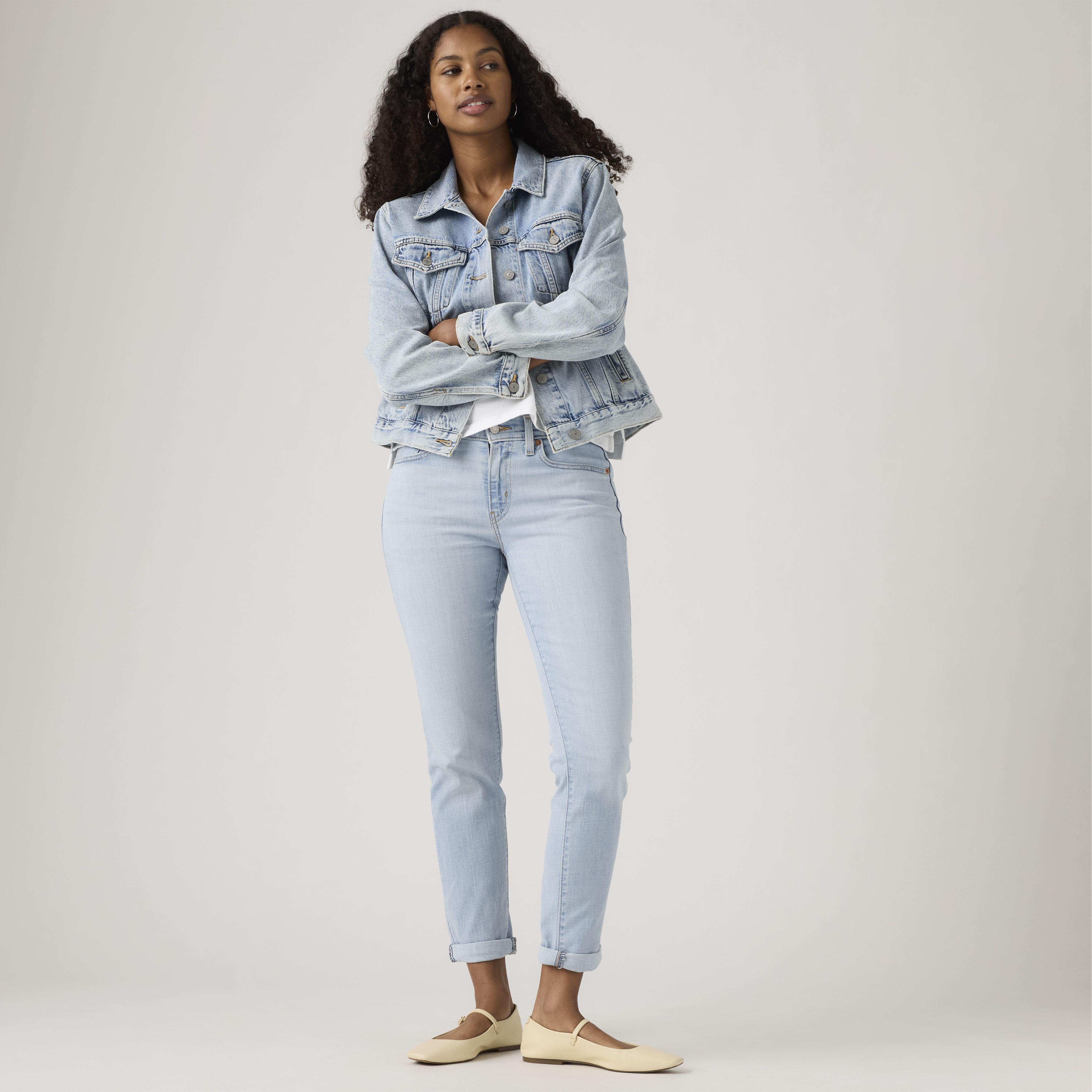 Mid Rise Boyfriend Women's Jeans 1