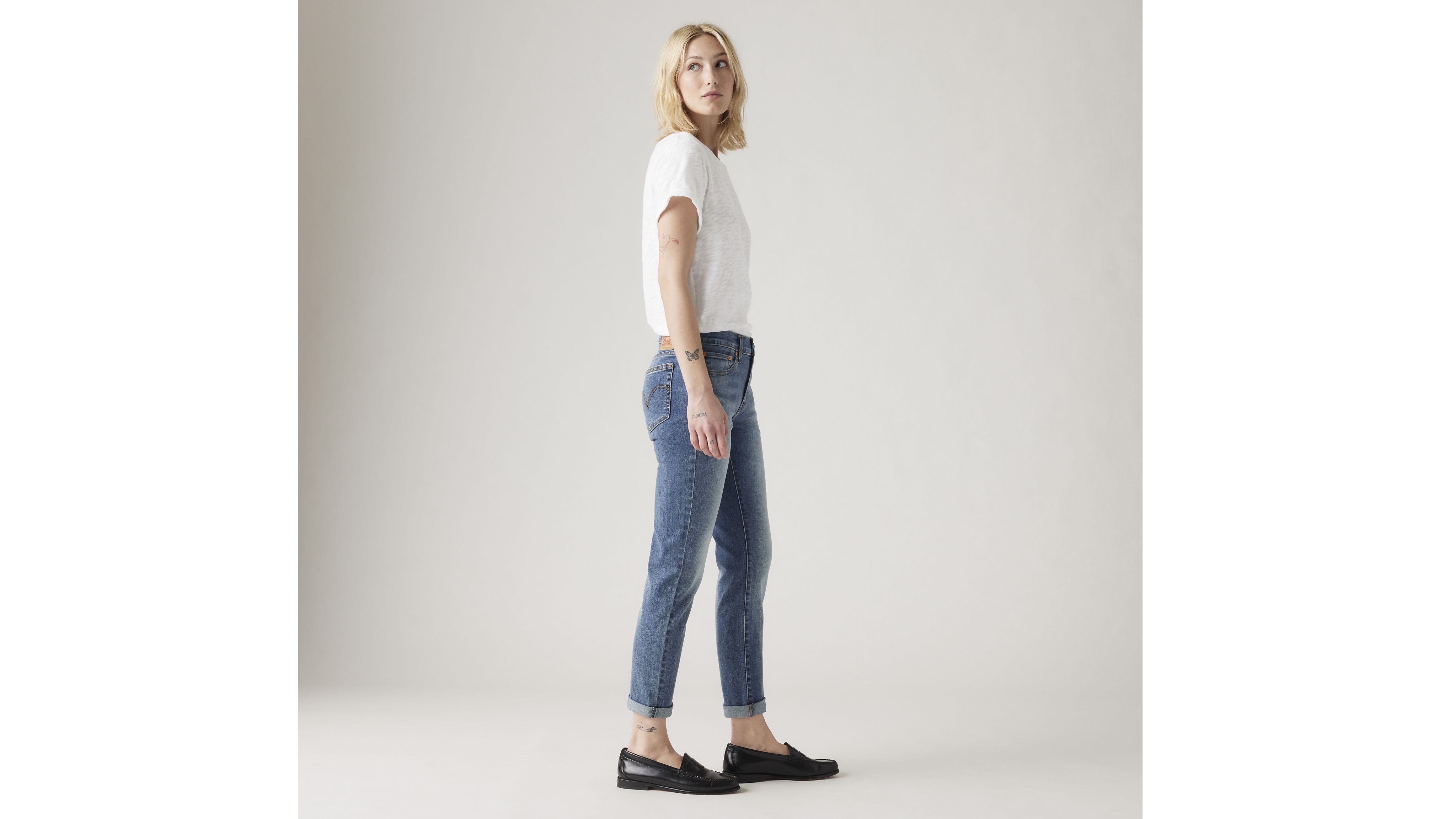 Mid Rise Boyfriend Women's Jeans 2