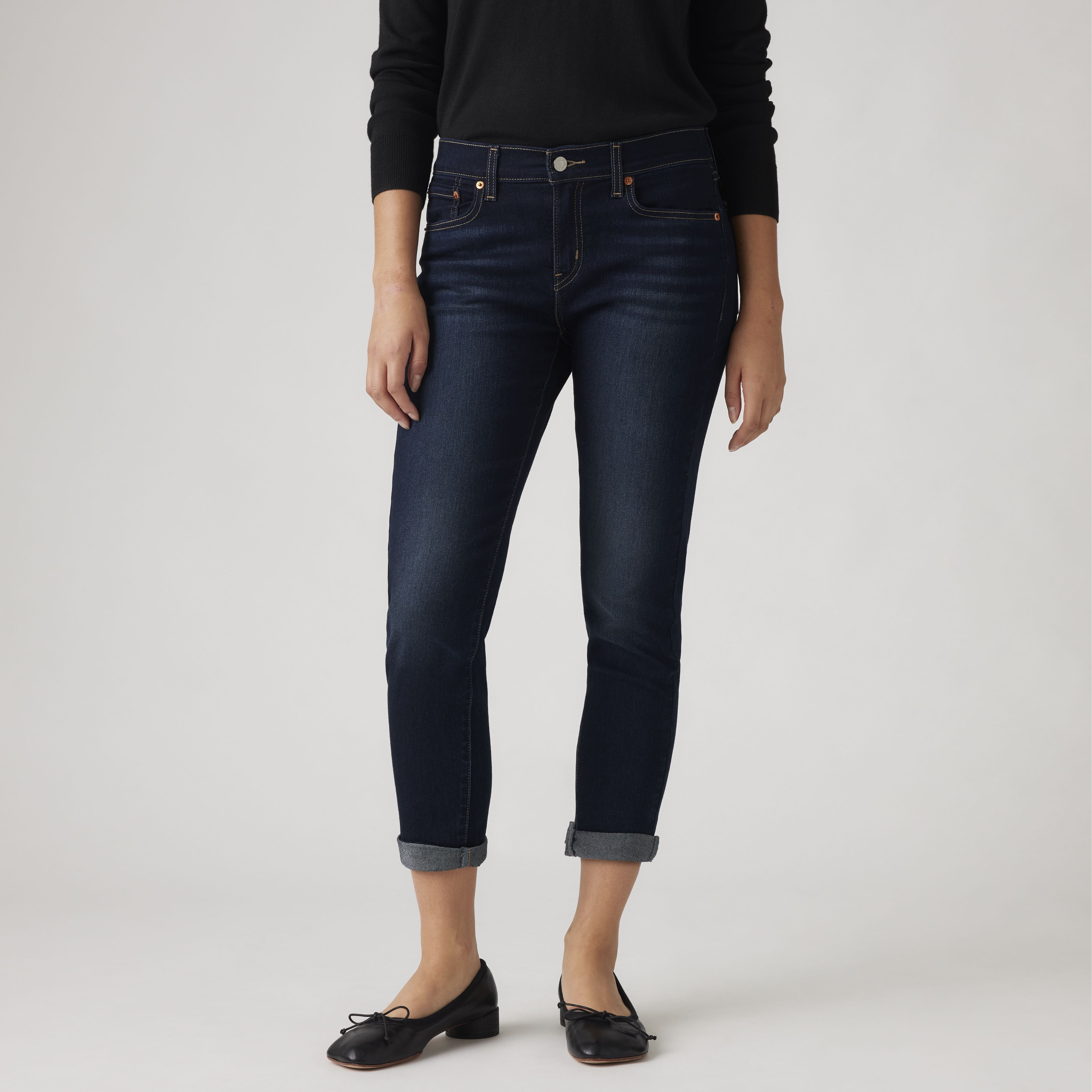 Mid Rise Boyfriend Women's Jeans 2