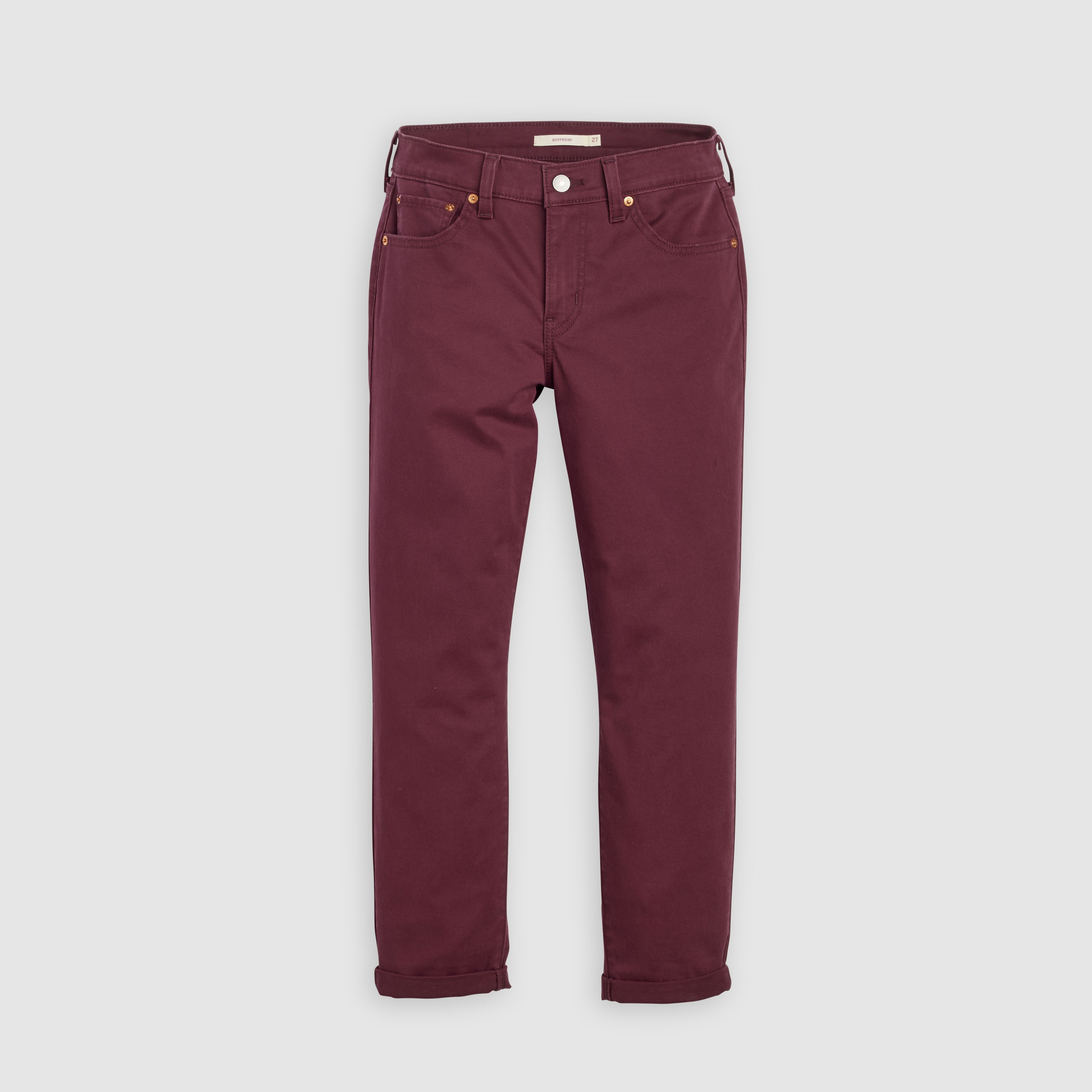 Mid-Rise Boyfriend Women's Pants 6