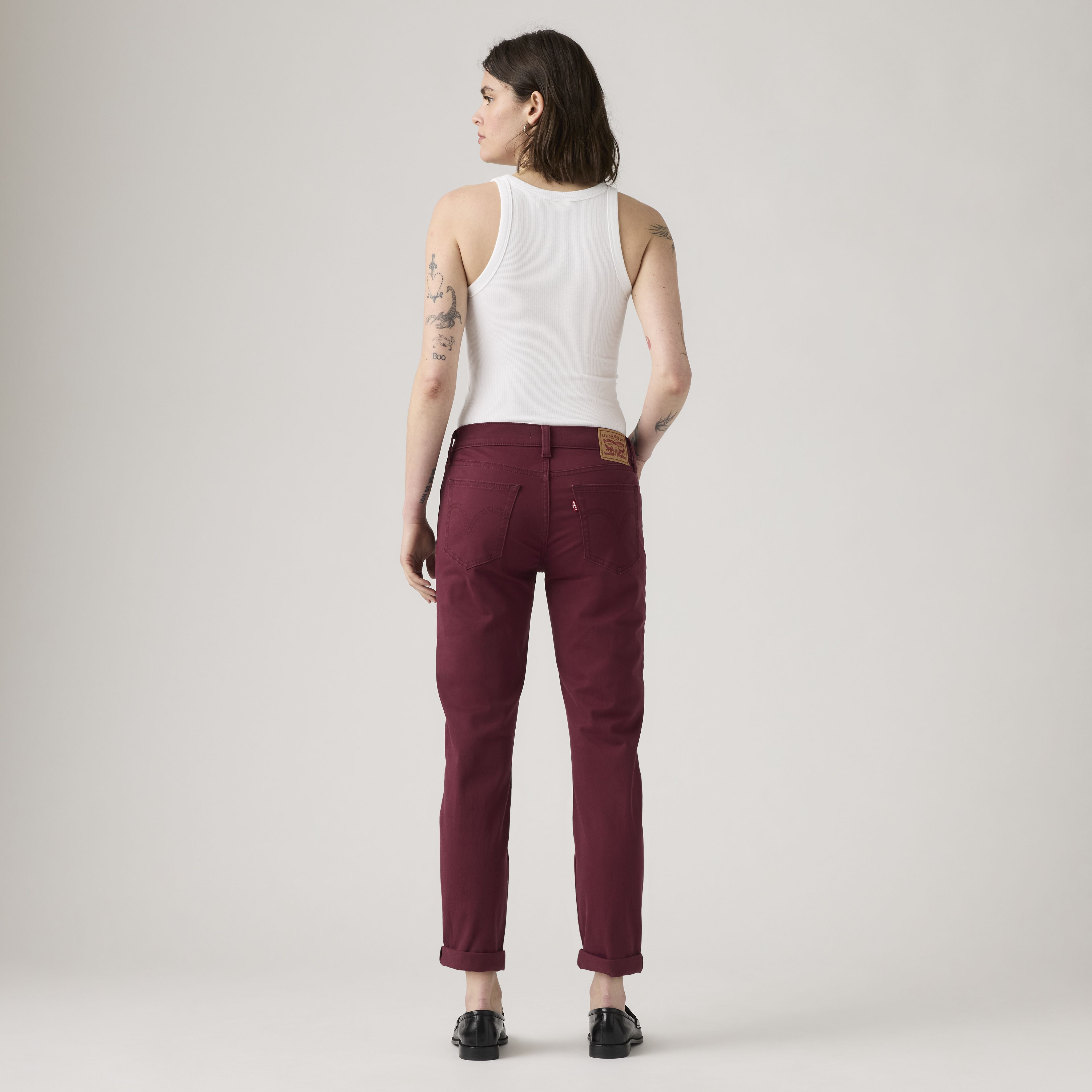 Mid-Rise Boyfriend Women's Pants 3