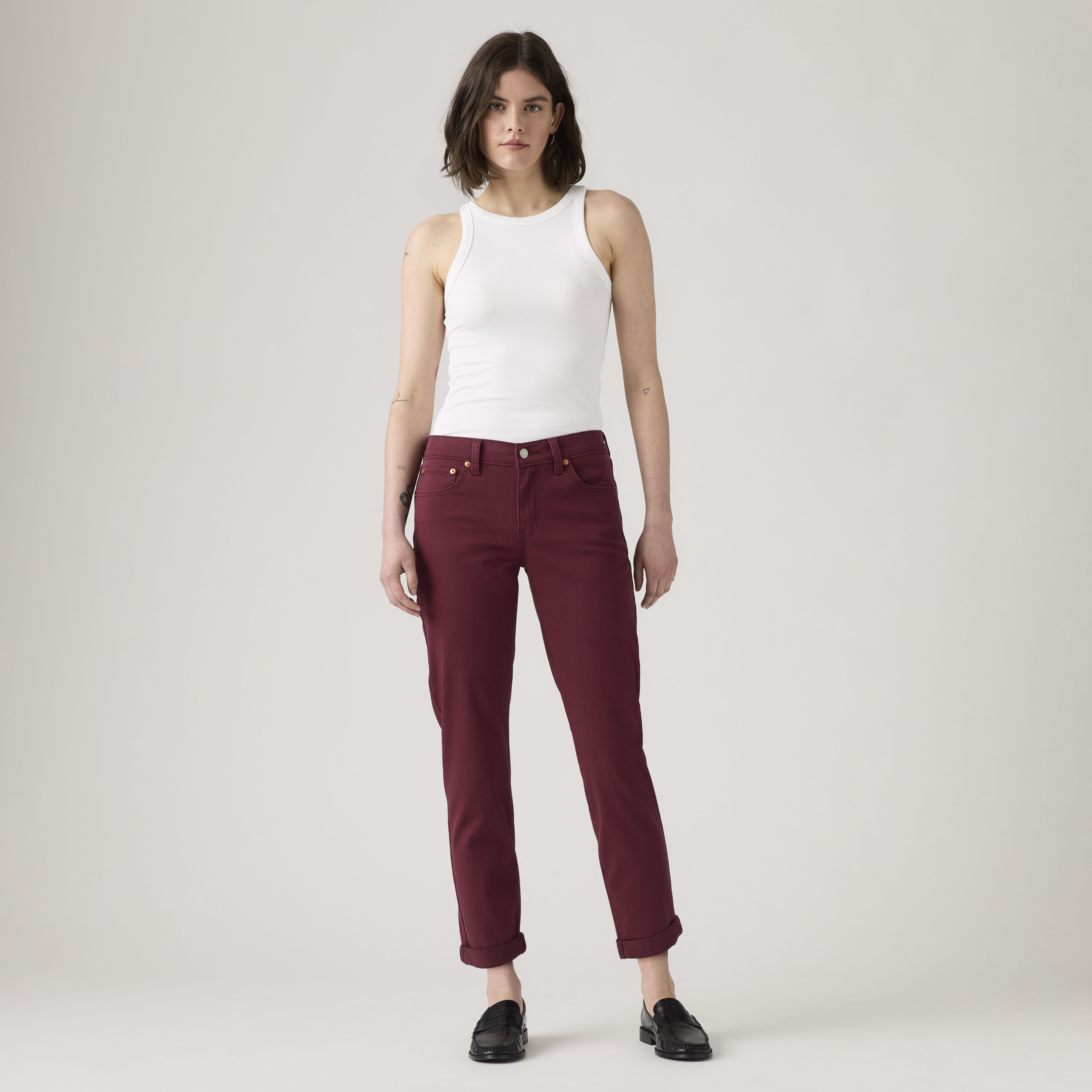 Mid-Rise Boyfriend Women's Pants 6