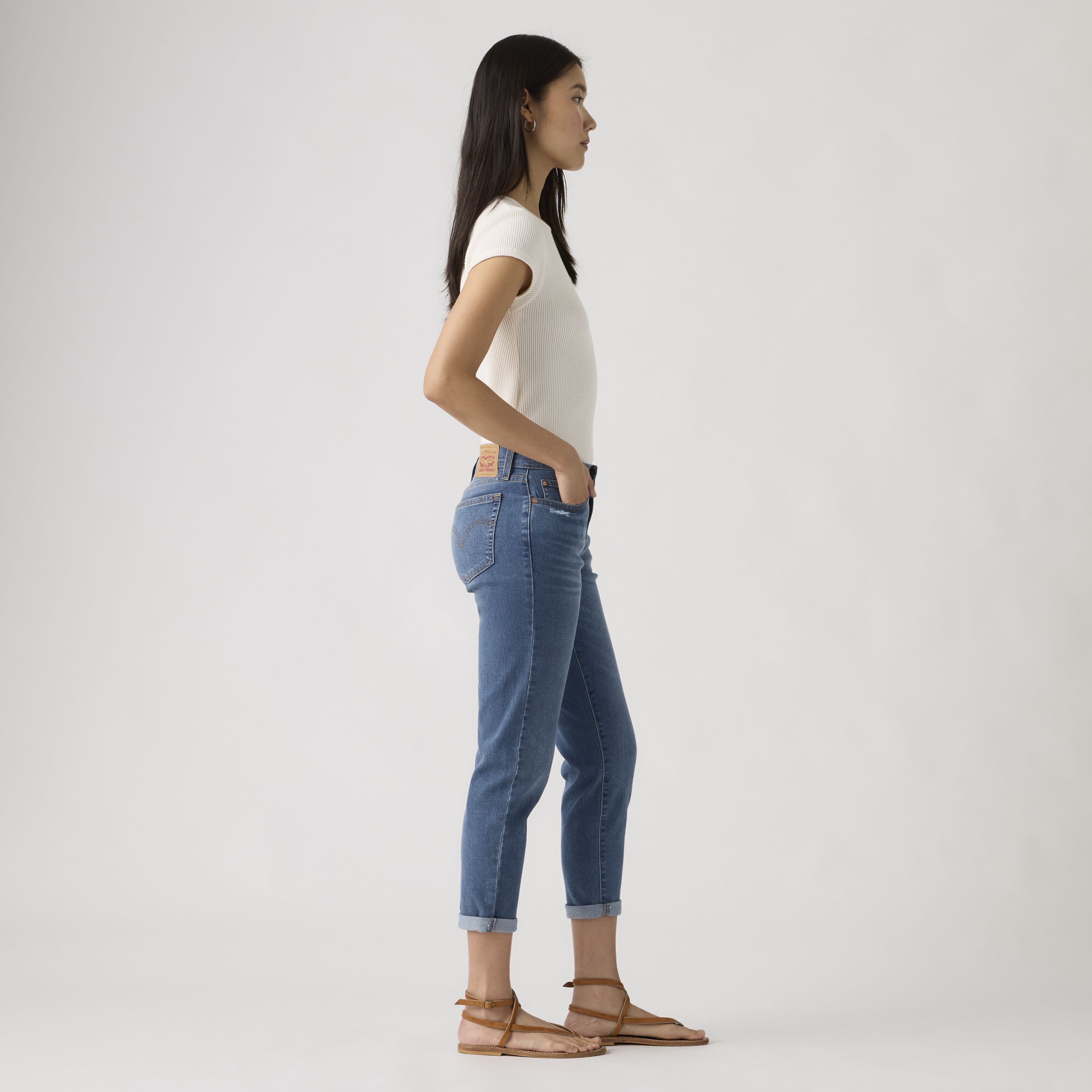 Boyfriend Mid-Rise Women's Jeans 4