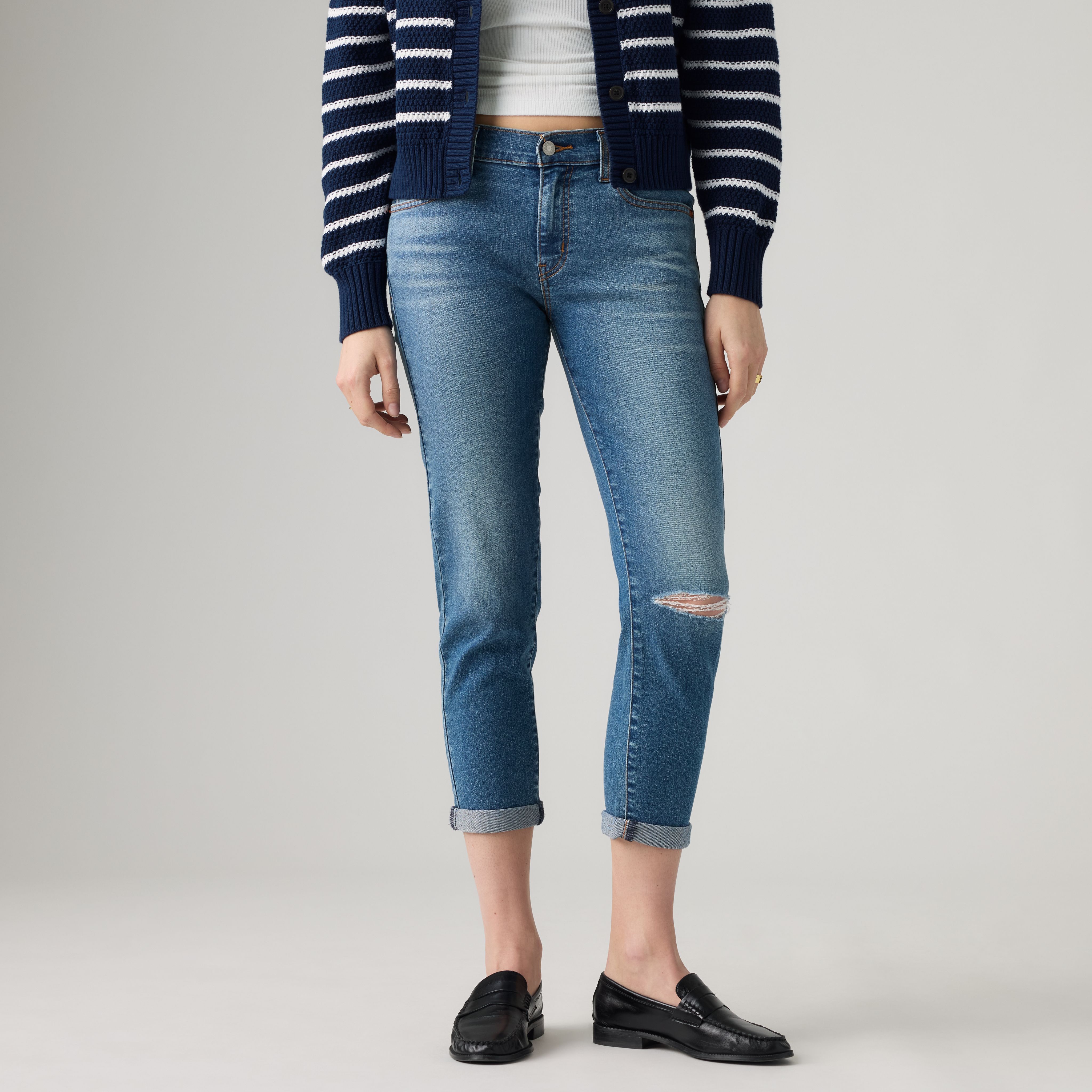 Mid-Rise Boyfriend Women's Jeans 2