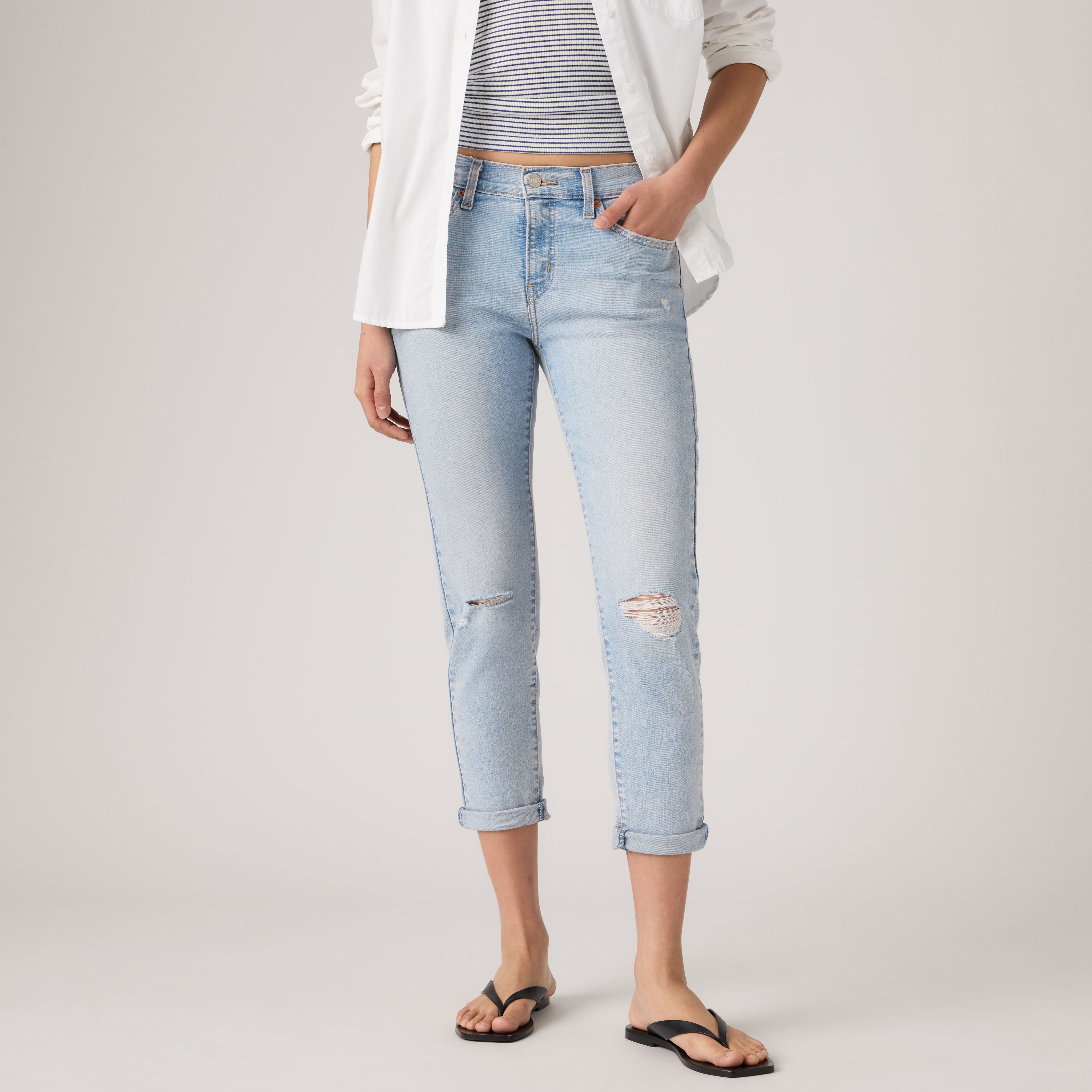 Mid-Rise Boyfriend Women's Jeans 2