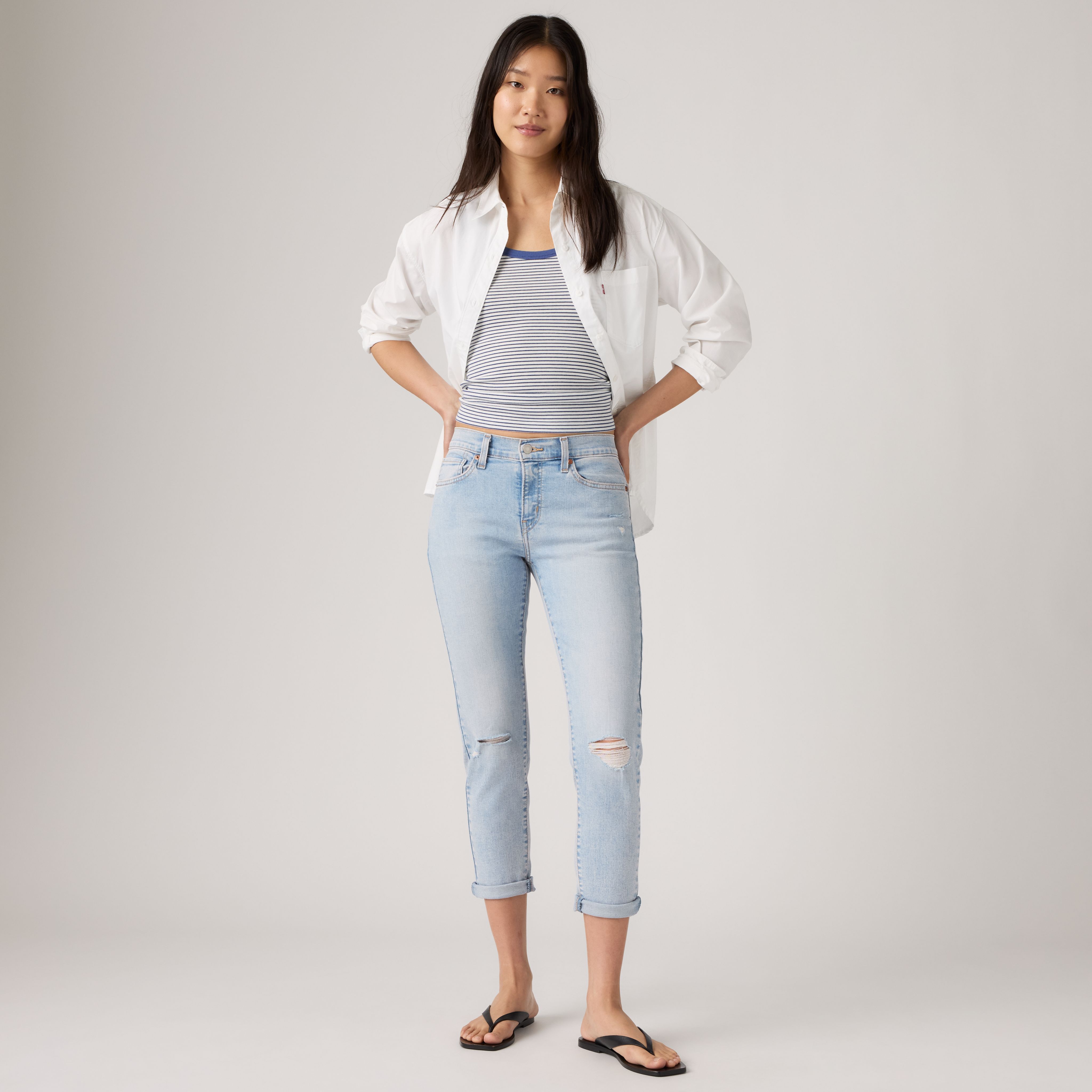 Mid-Rise Boyfriend Women's Jeans 1