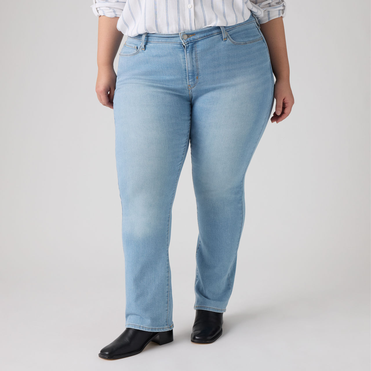 Classic Bootcut Women's Jeans (Plus Size) 2