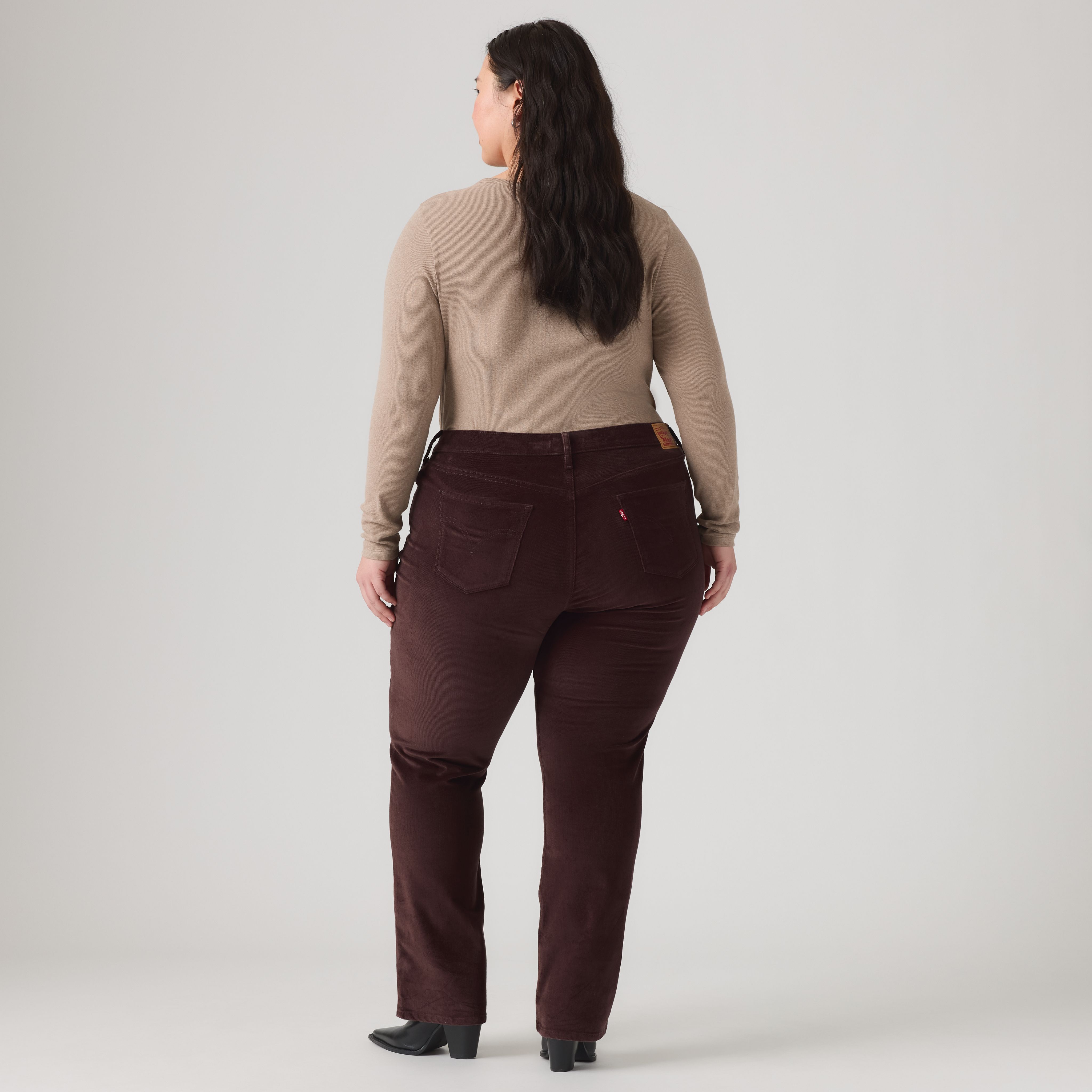 Classic Straight Corduroy  Women's Pants (Plus Size) 3
