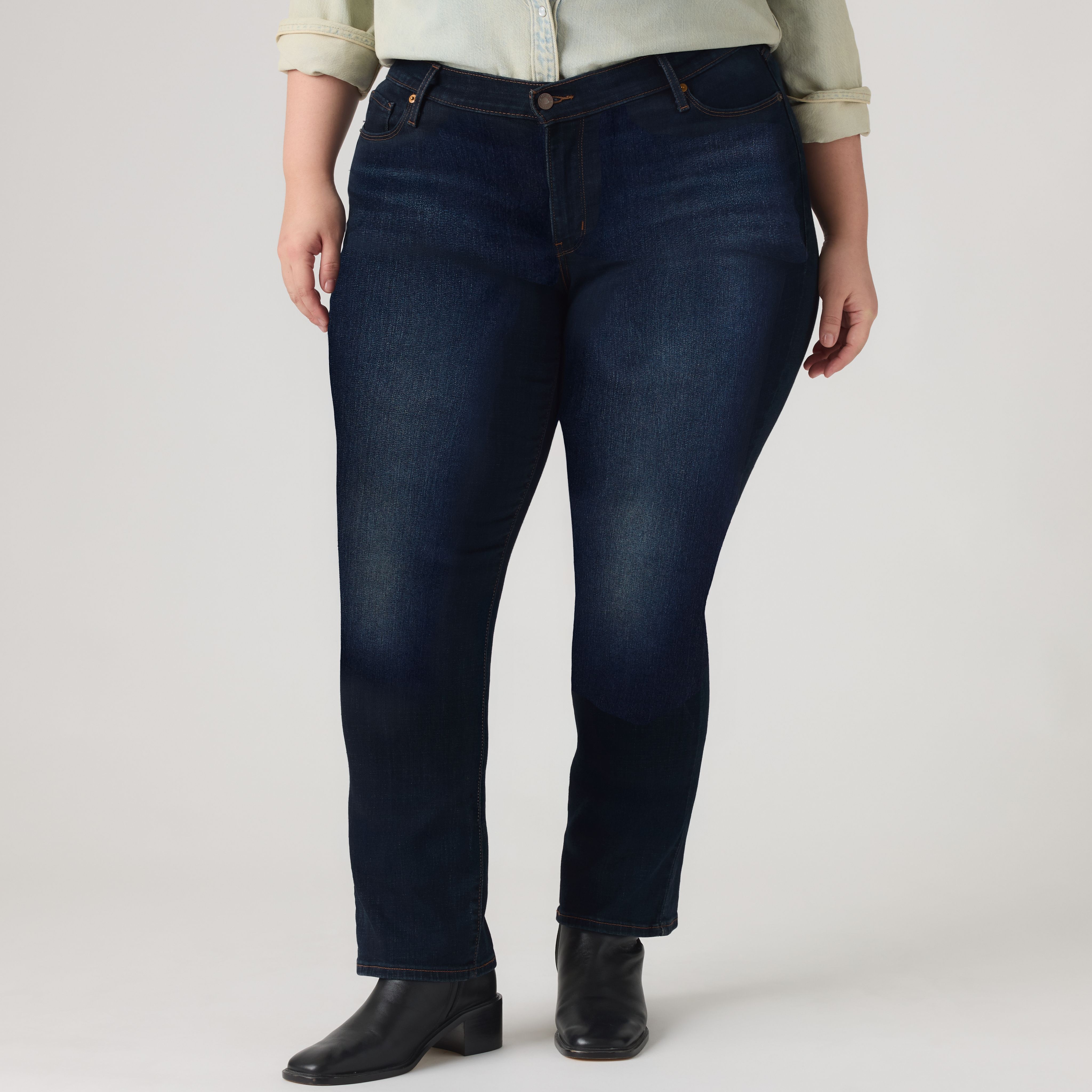 Classic Straight Women's Jeans (Plus Size) 2