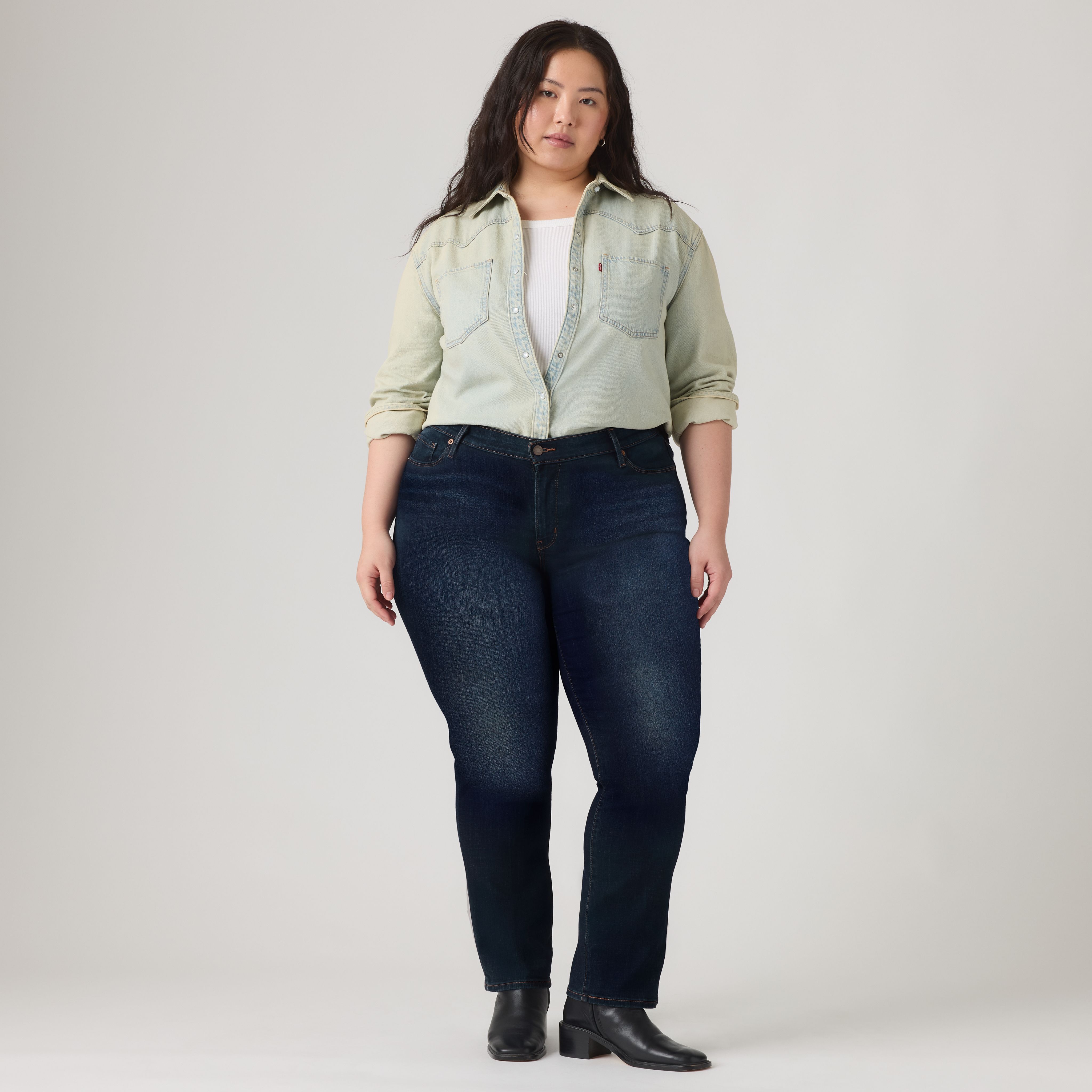 Classic Straight Women's Jeans (Plus Size) 5