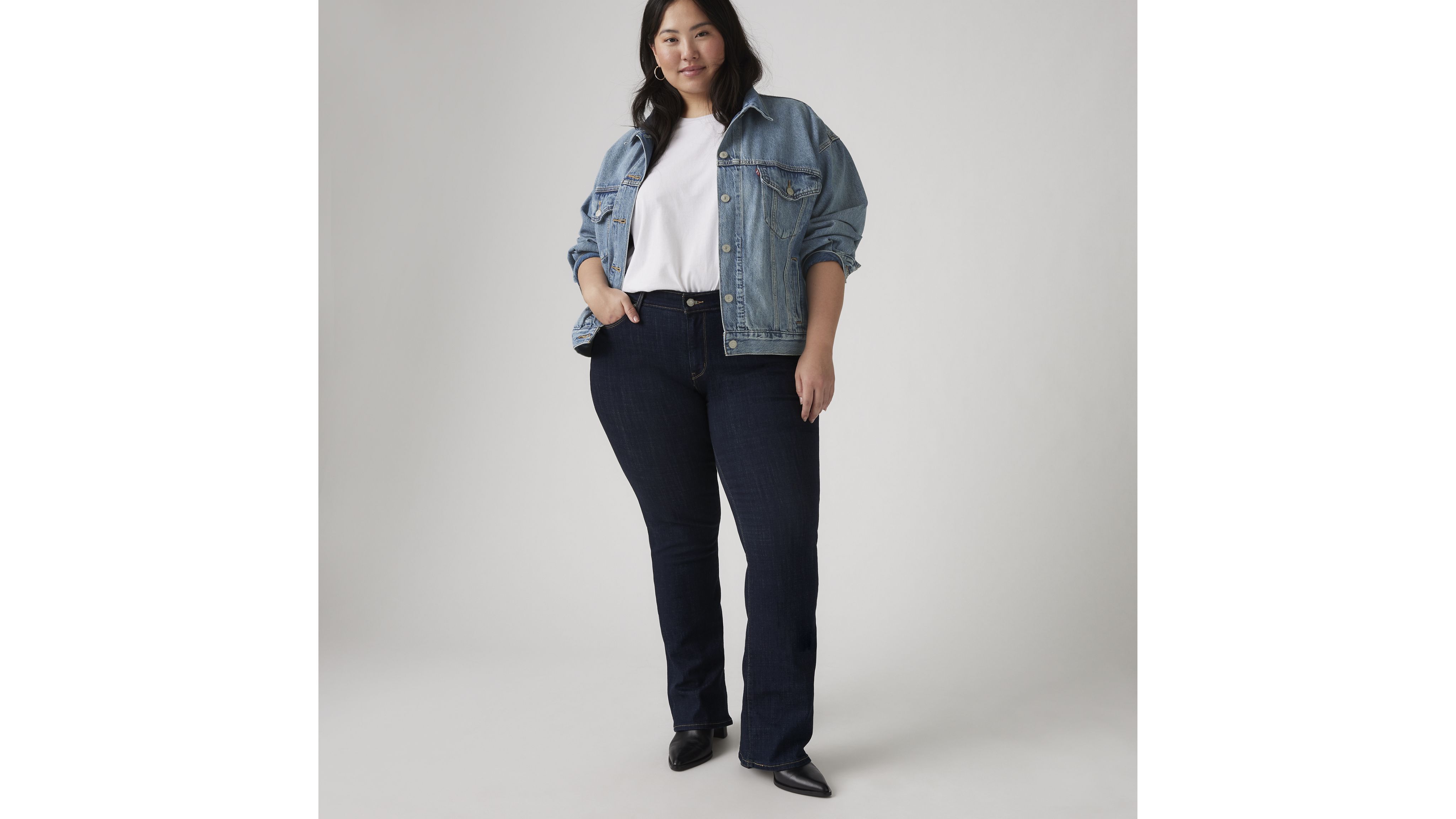 Classic Bootcut Women's Jeans (Plus Size) 1