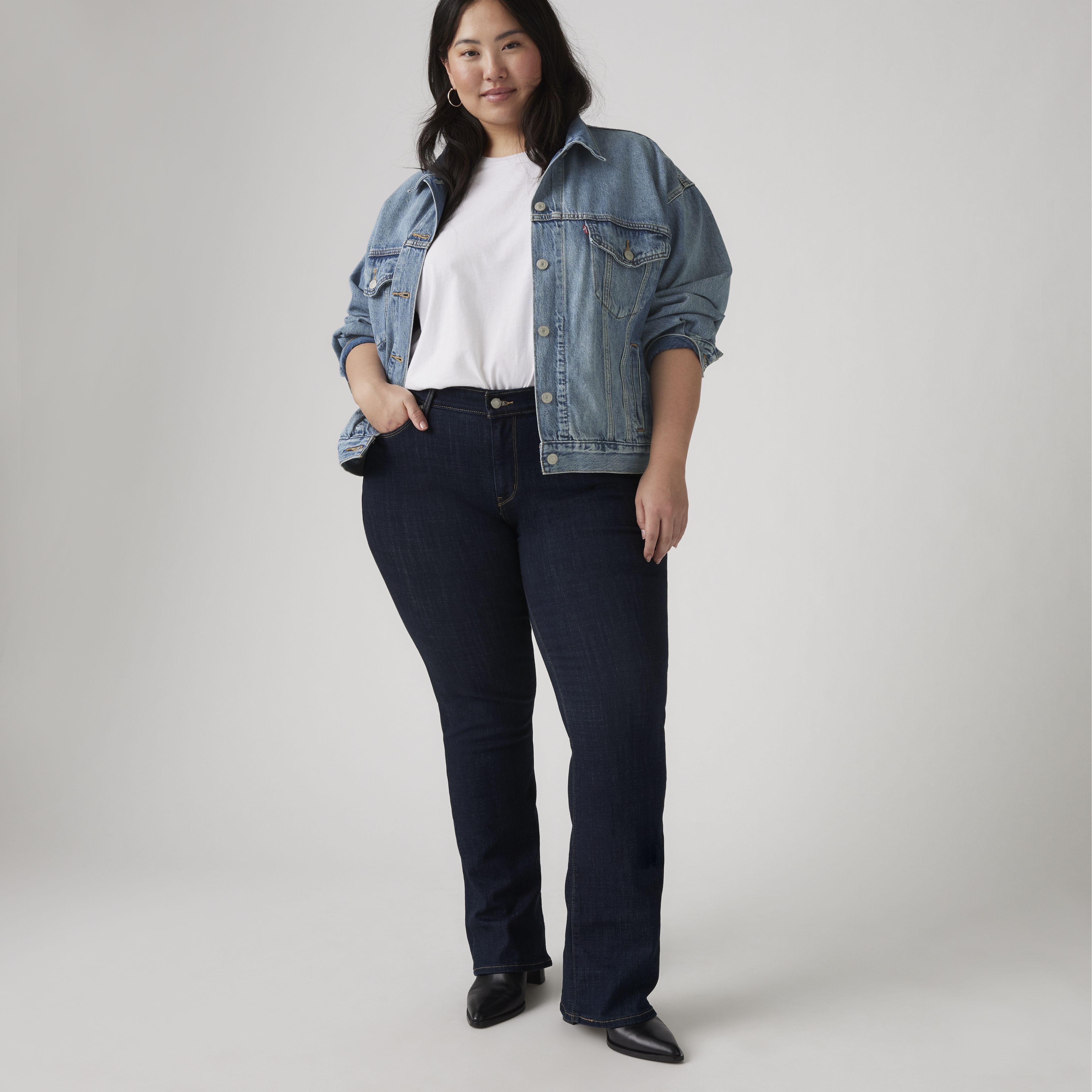Classic Bootcut Women's Jeans (Plus Size