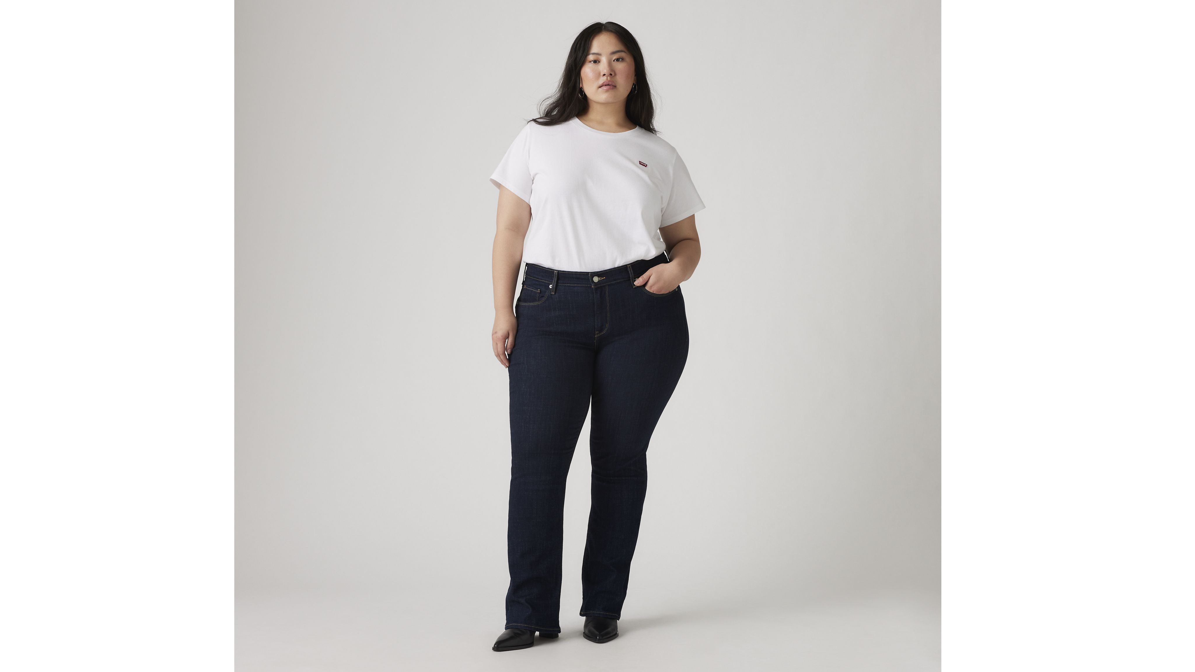 Classic Bootcut Women's Jeans (Plus Size) 2