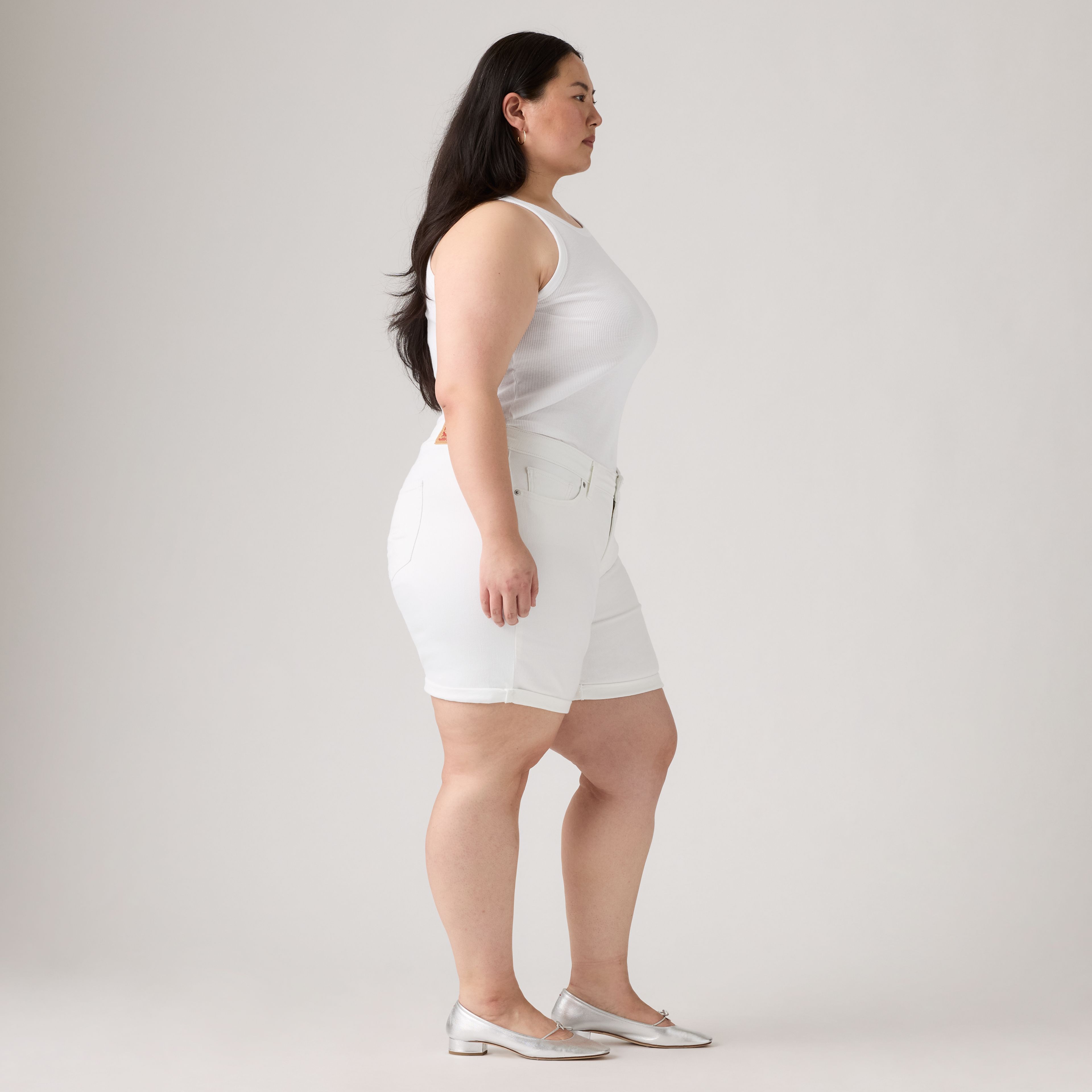 Mid Length Women's Shorts (Plus Size)