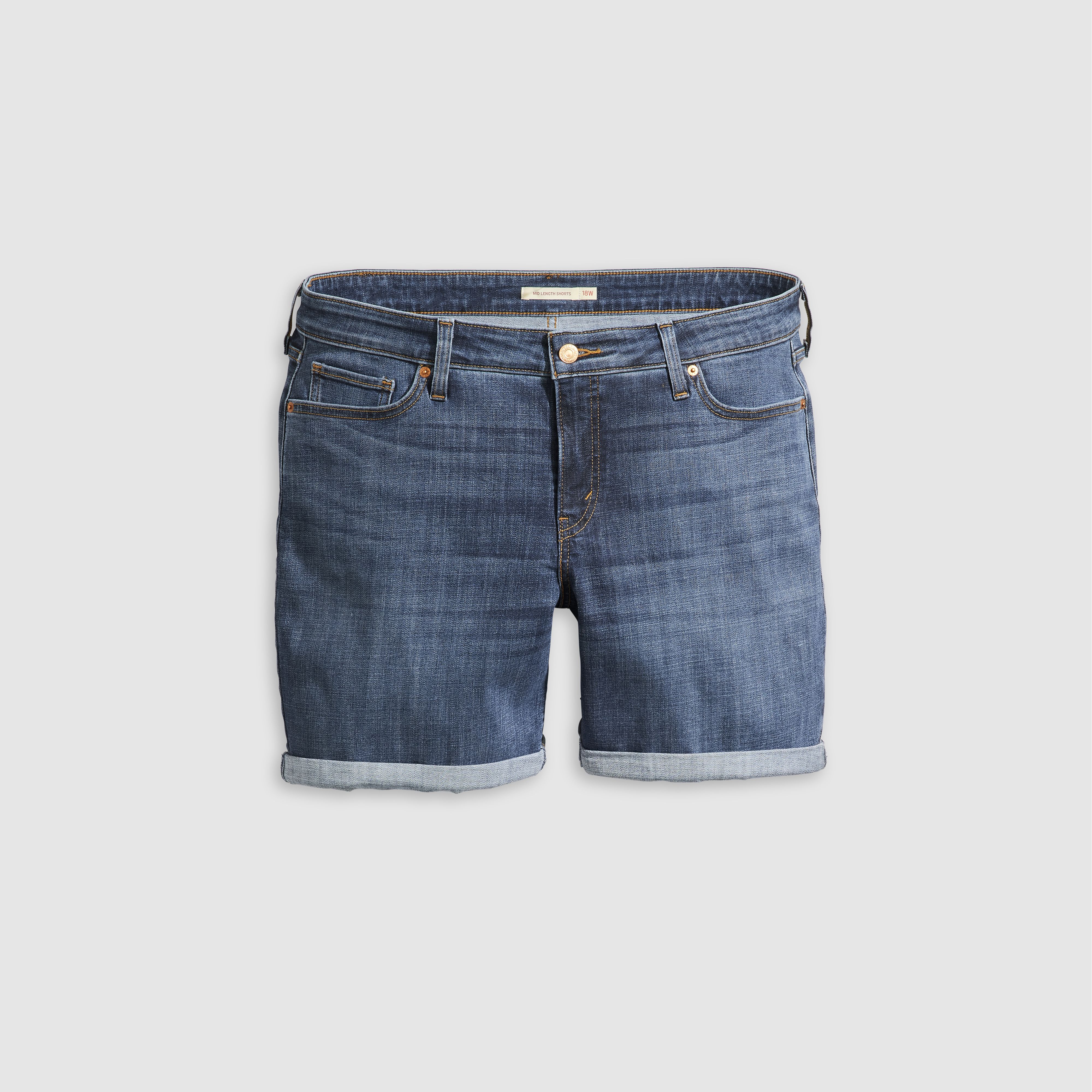 Mid Length Women's Shorts (Plus Size) 4