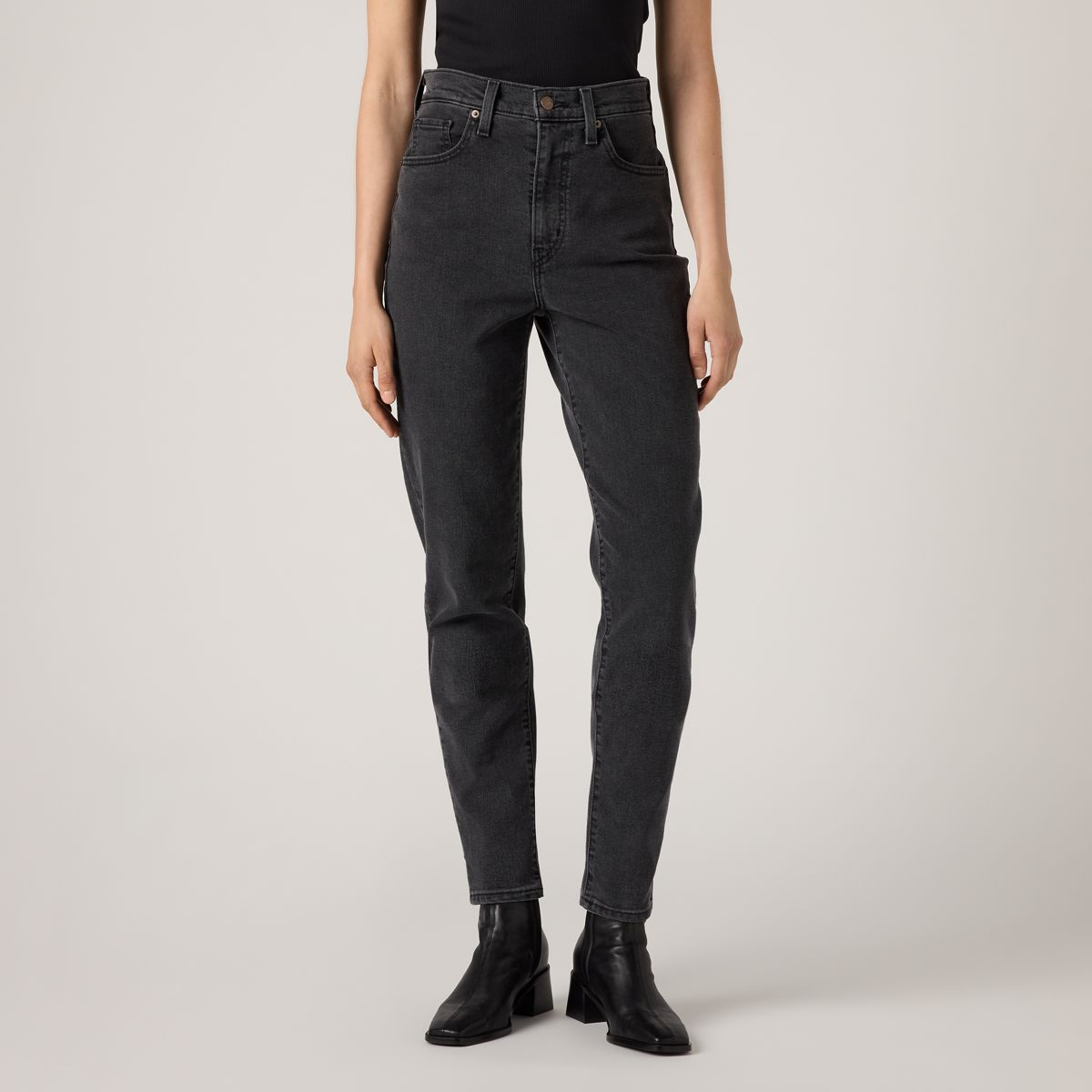 High Waisted Mom Jeans — Bomb Dot Com - Black