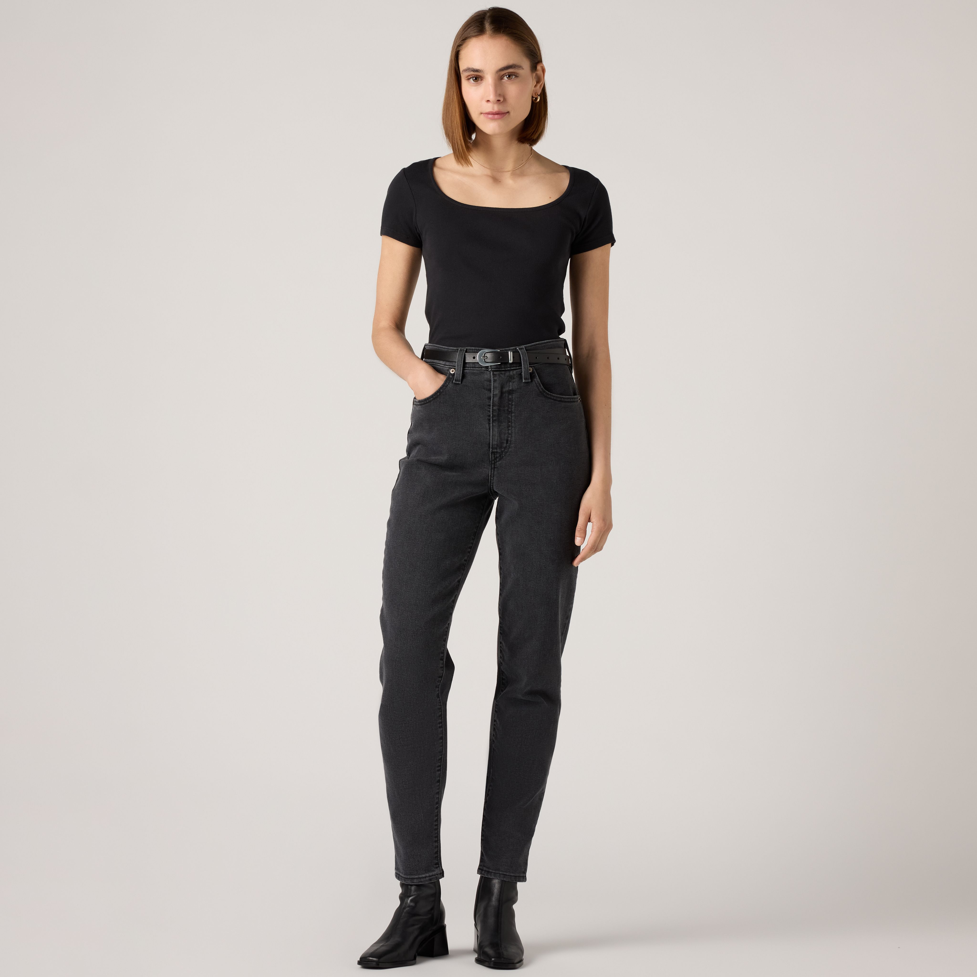 High Waisted Mom Jeans 1