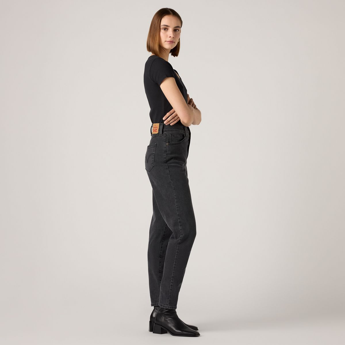 High Waisted Mom Jeans — Bomb Dot Com - Black