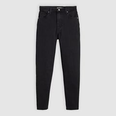 High Waisted Mom Jeans — Flash Black - Black 6