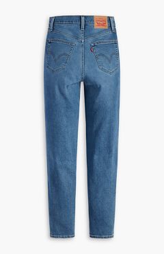High Waisted Mom Jeans — Medium Indigo Worn In - Medium Wash 7