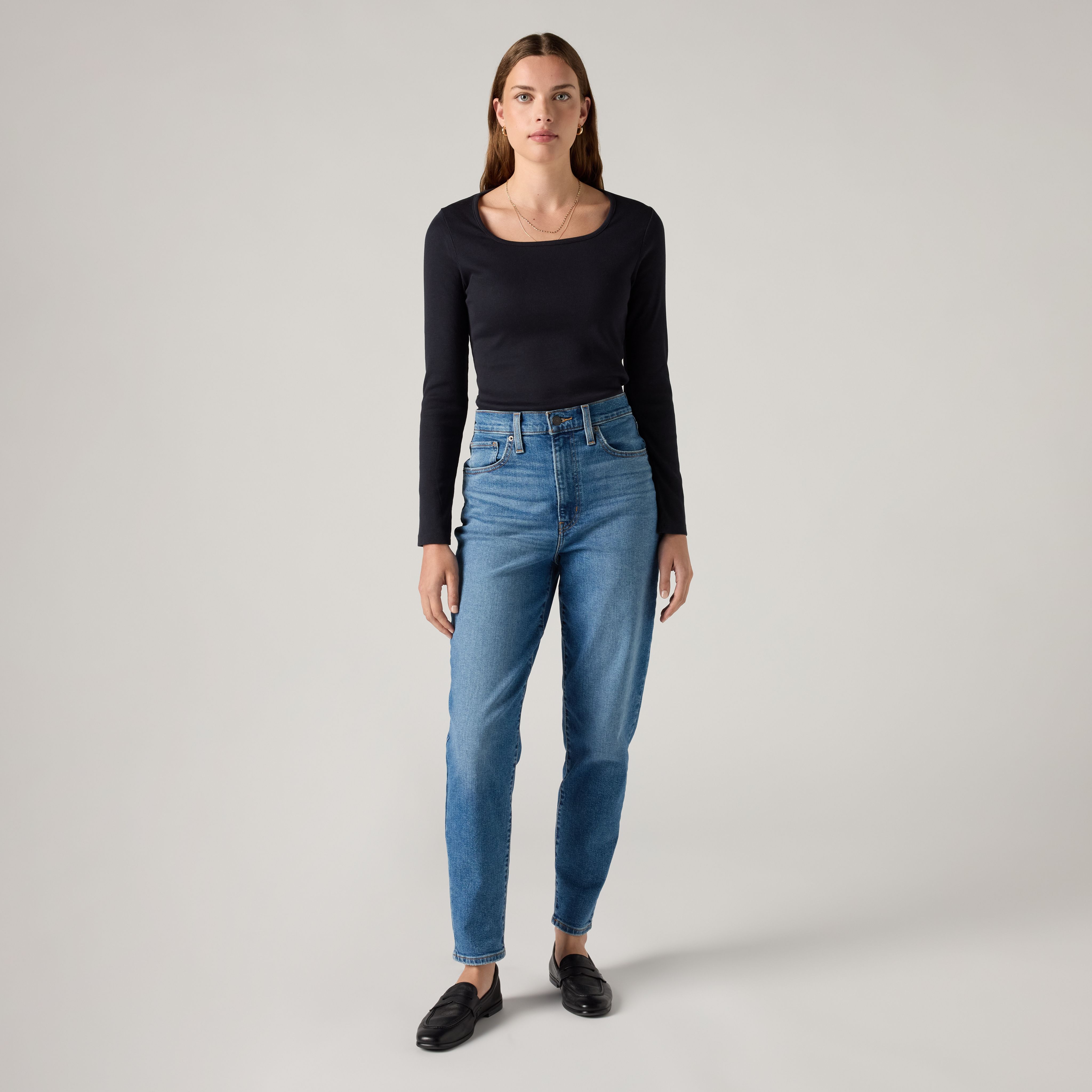 Jean Mom Taille Haute 1